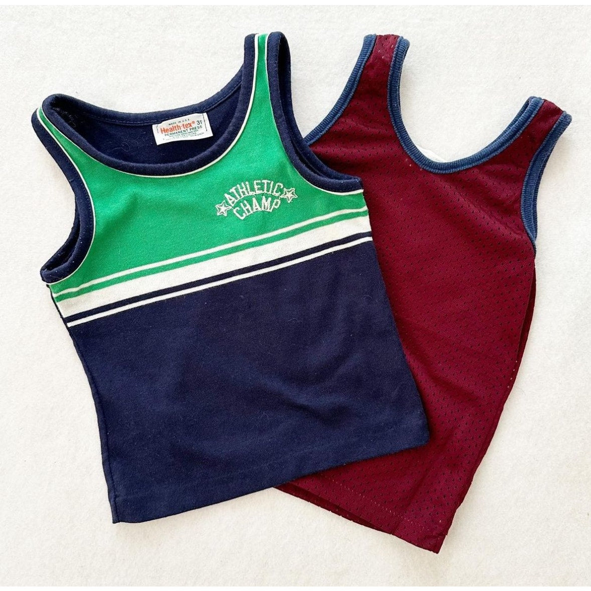 Vintage Bundle of Healthtex + JR Tank Tops: 2T? - Yellow Clover Vintage Kids Clothes