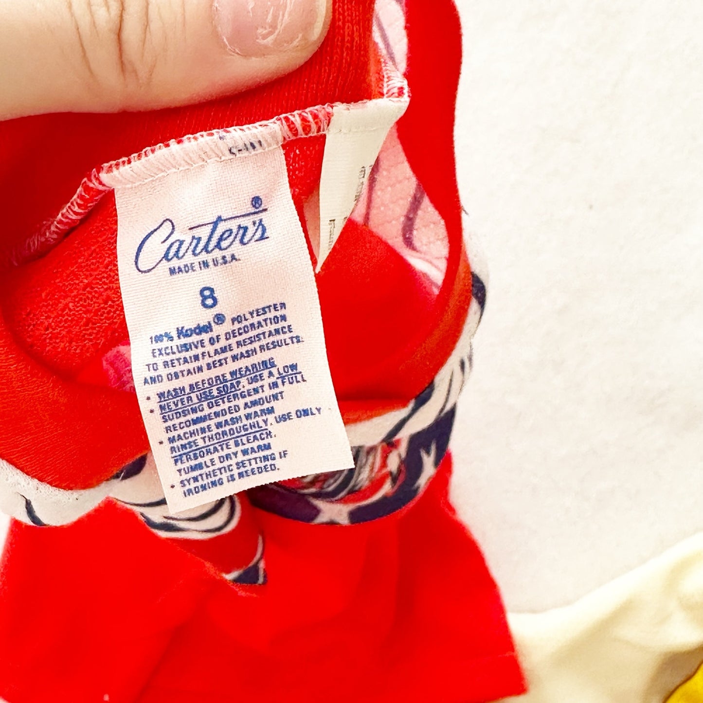 Vintage Carter’s Jersey Style Tees: 8y - Yellow Clover Vintage Kids Clothes