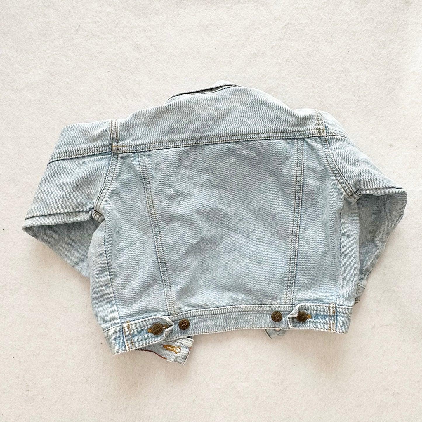Vintage Okie Dokie Light Wash Denim Jacket: 2/3T - Yellow Clover Vintage Kids Clothes