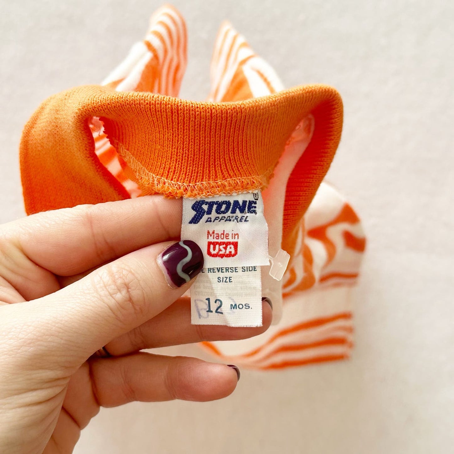 Vintage + Y2K Small Steps Striped Beach Romper and Stone Polo: 6/9m - Yellow Clover Vintage Kids Clothes