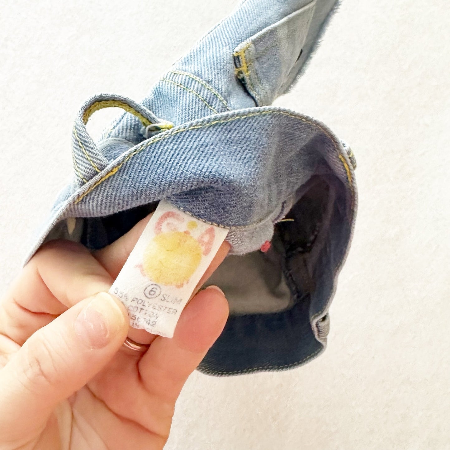 Vintage Ziggy Patches Denim Cutoff Shorts: 5T? - Yellow Clover Vintage Kids Clothes