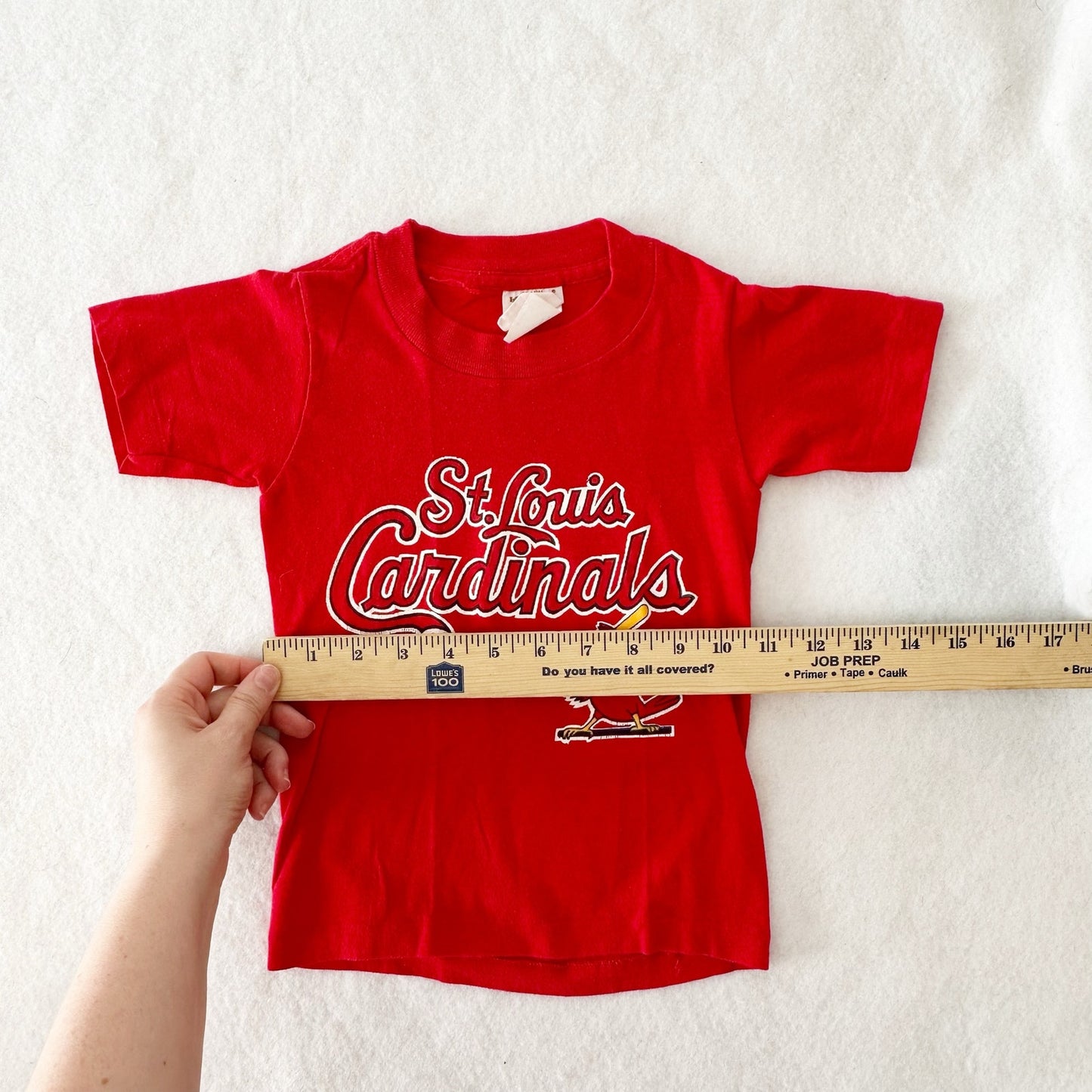 Vintage Logo 7 St. Louis Cardinals Single Stitch Tee: 5T - Yellow Clover Vintage Kids Clothes