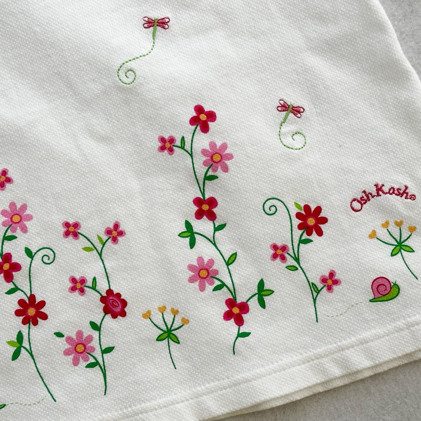 Vintage or Y2K OshKosh + Faded Glory Floral Girls Tee Bundle: 4T - Yellow Clover Vintage Kids Clothes