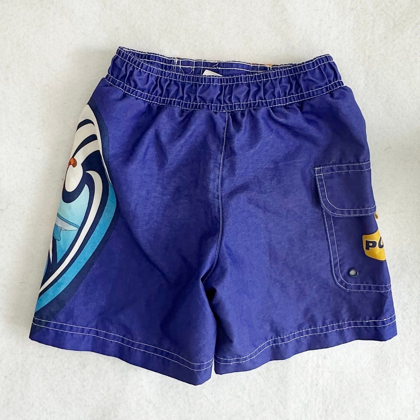 Y2K Disney Winnie the Pooh Surf Swim Trunks: 3T - Yellow Clover Vintage Kids Clothes