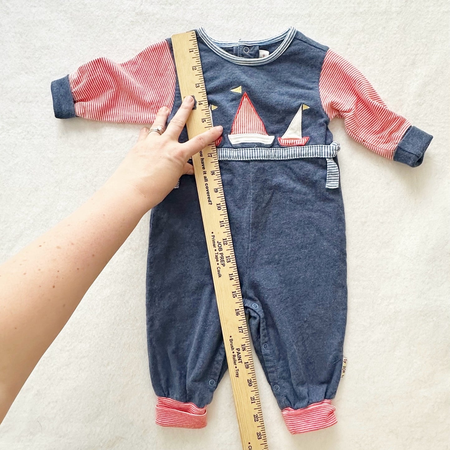 Vintage Gymboree Sailboat Jumpsuit Romper: 18m