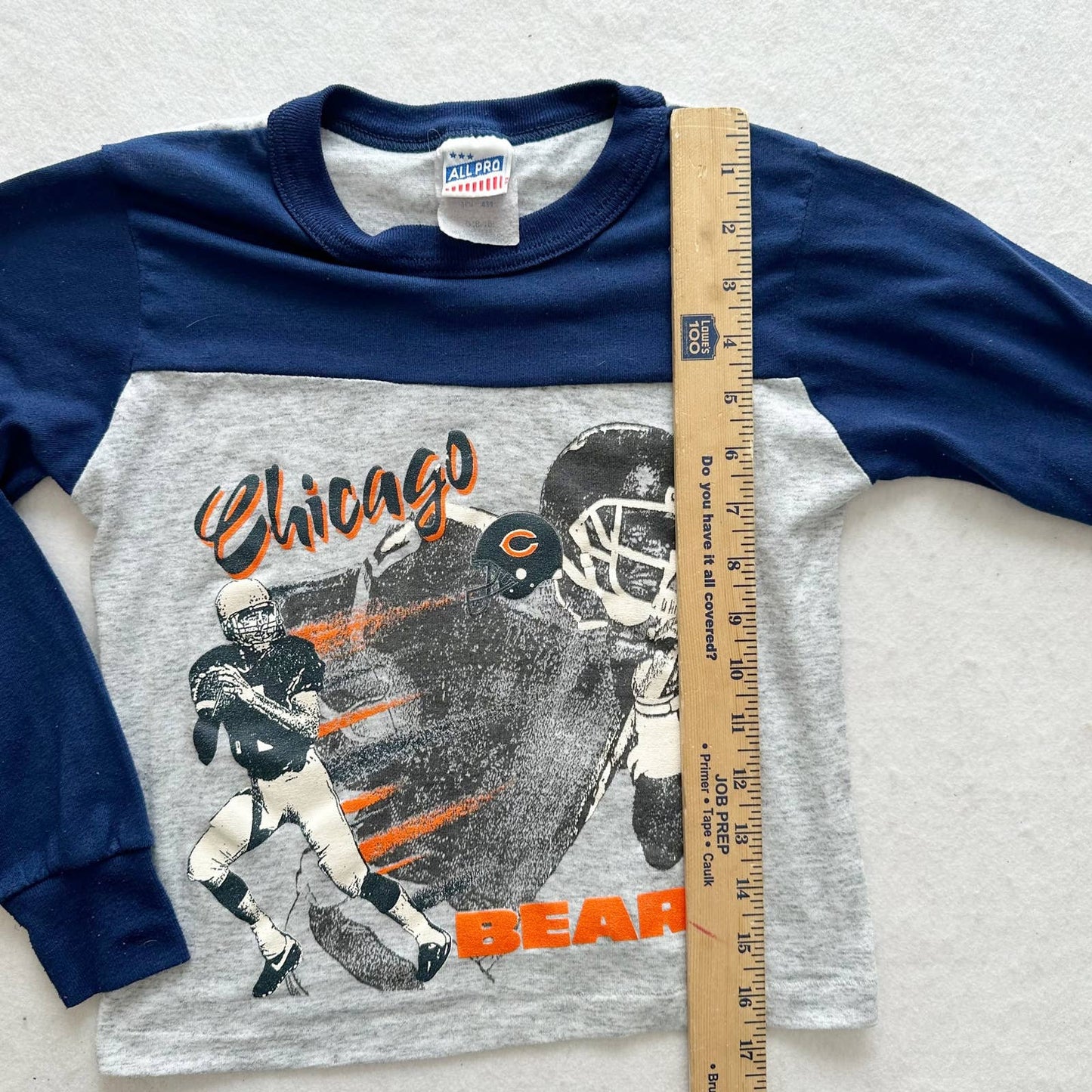 Vintage Chicago Bears Pajama Top: 6y? - Yellow Clover Vintage Kids Clothes