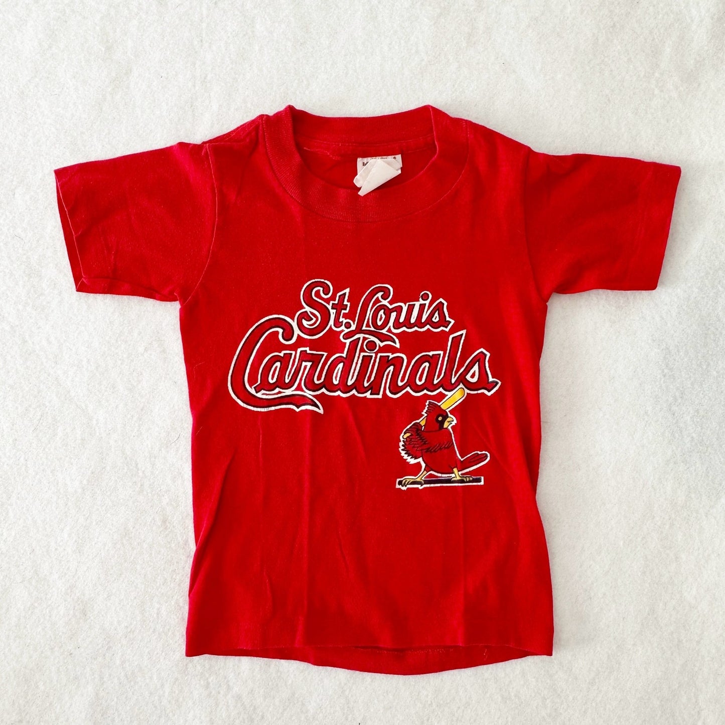 Vintage Logo 7 St. Louis Cardinals Single Stitch Tee: 5T - Yellow Clover Vintage Kids Clothes