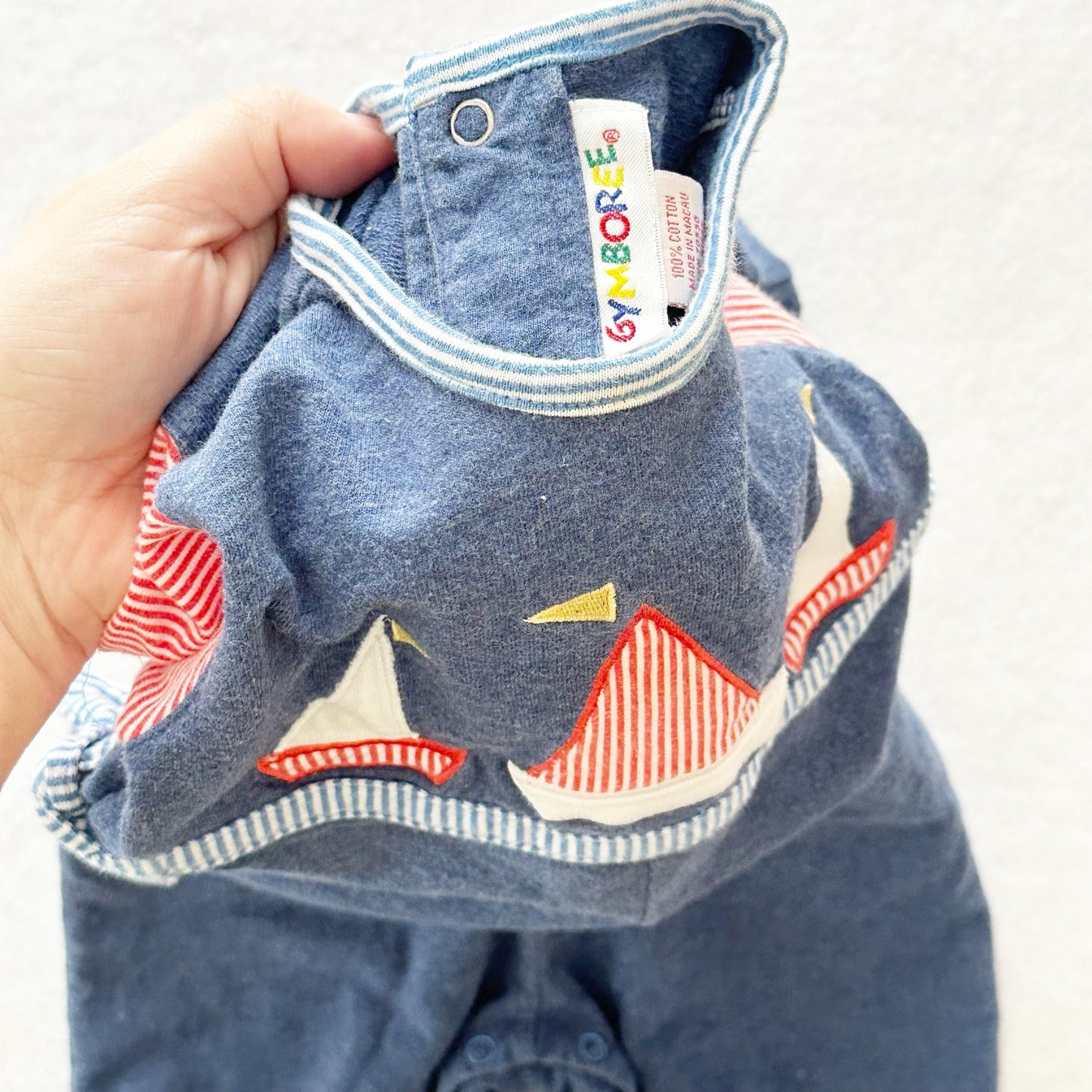 Vintage Gymboree Sailboat Jumpsuit Romper: 18m