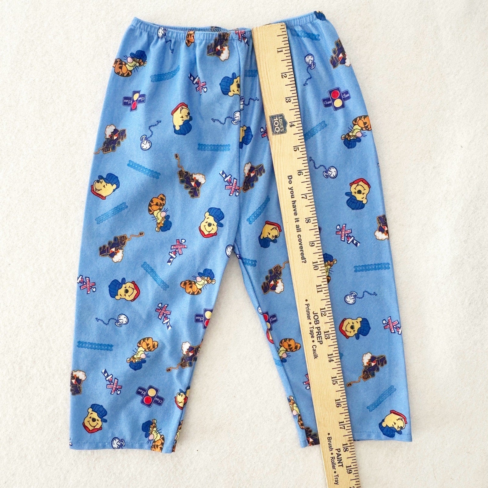 Y2K Disney Pooh Train Pajama Pants: 2T - Yellow Clover Vintage Kids Clothes