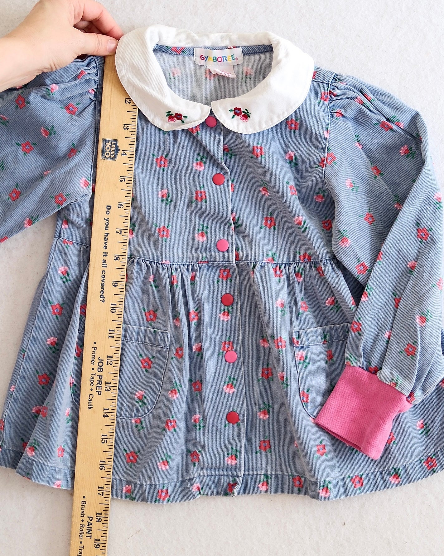 Vintage Gymboree School Yard 1996 Floral Top