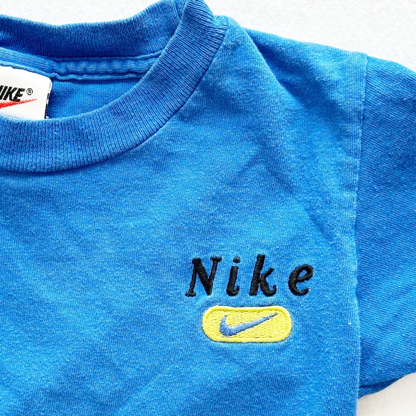 Vintage 90s Nike Embroidered Shirt: 4T - Yellow Clover Vintage Kids Clothes