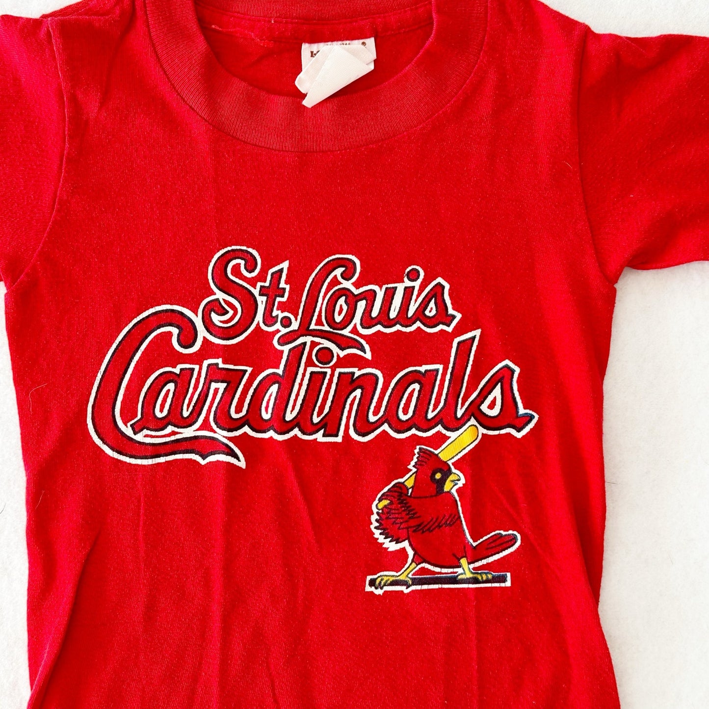 Vintage Logo 7 St. Louis Cardinals Single Stitch Tee: 5T - Yellow Clover Vintage Kids Clothes