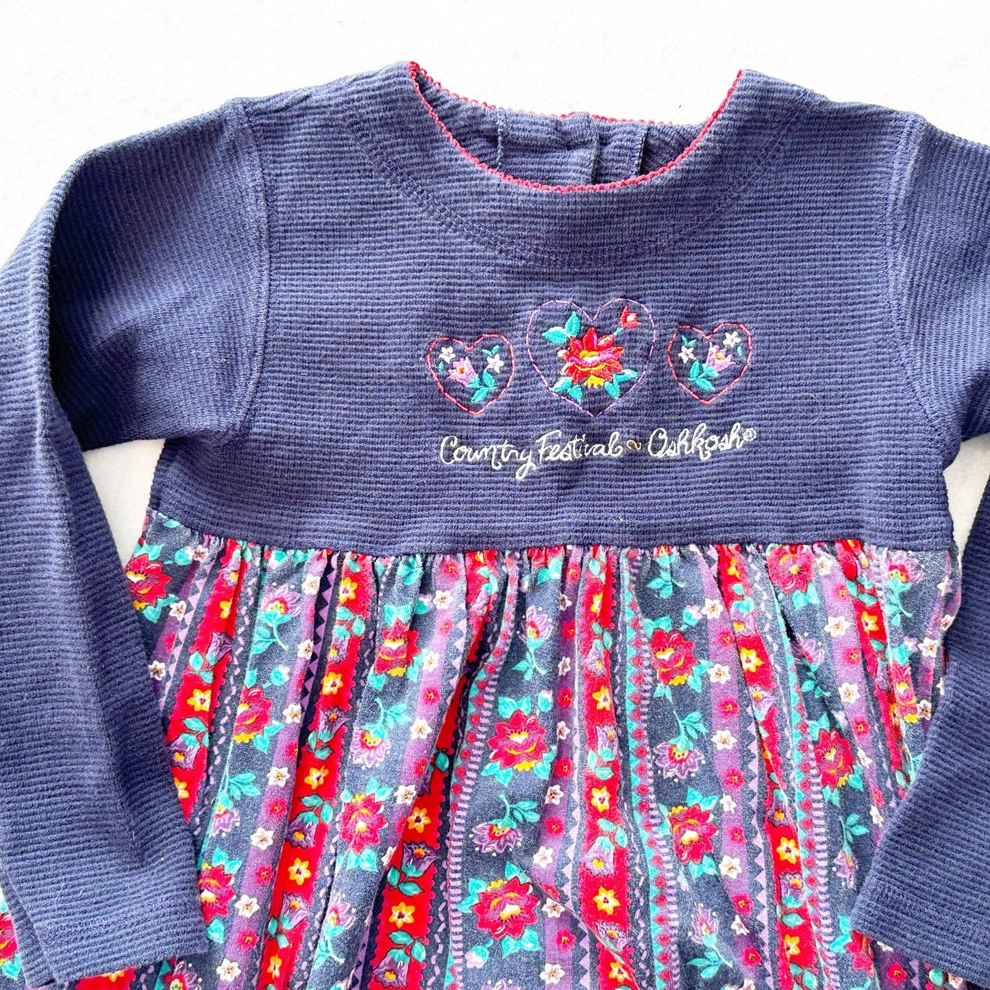 Vintage OshKosh Country Festival Dress: 4T - Yellow Clover Vintage Kids Clothes