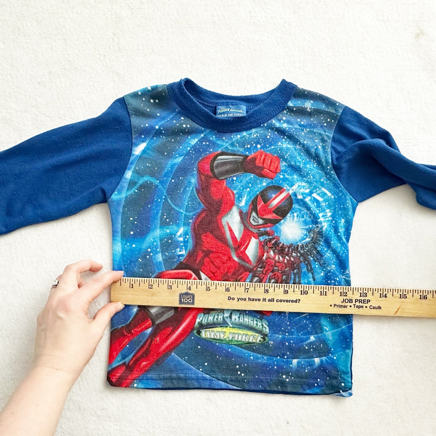 Vintage Power Rangers Time Force Pajama Top: 4T? - Yellow Clover Vintage Kids Clothes