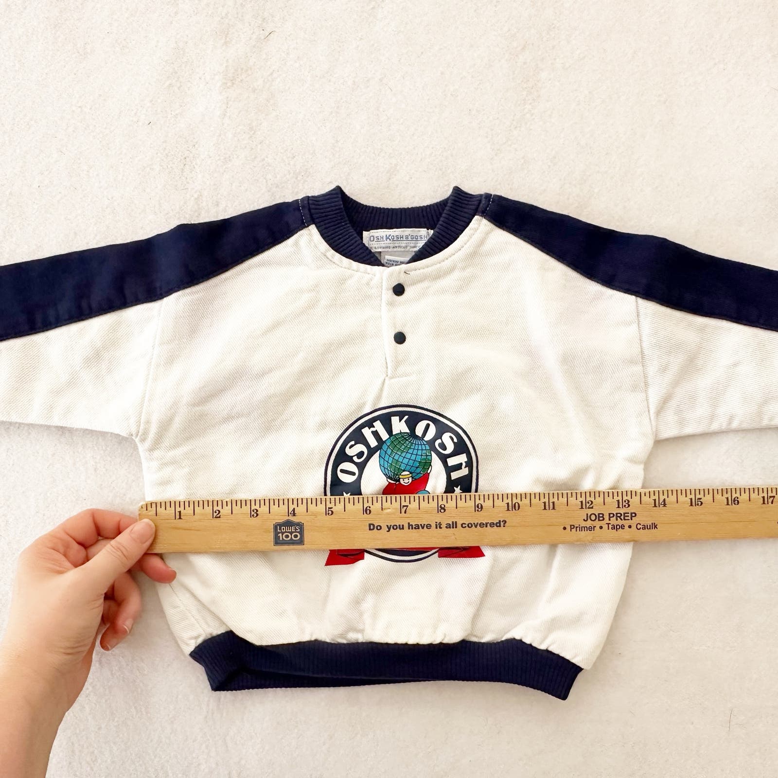 Vintage OshKosh Sweats Planet Sweatshirt: 24m - Yellow Clover Vintage Kids Clothes