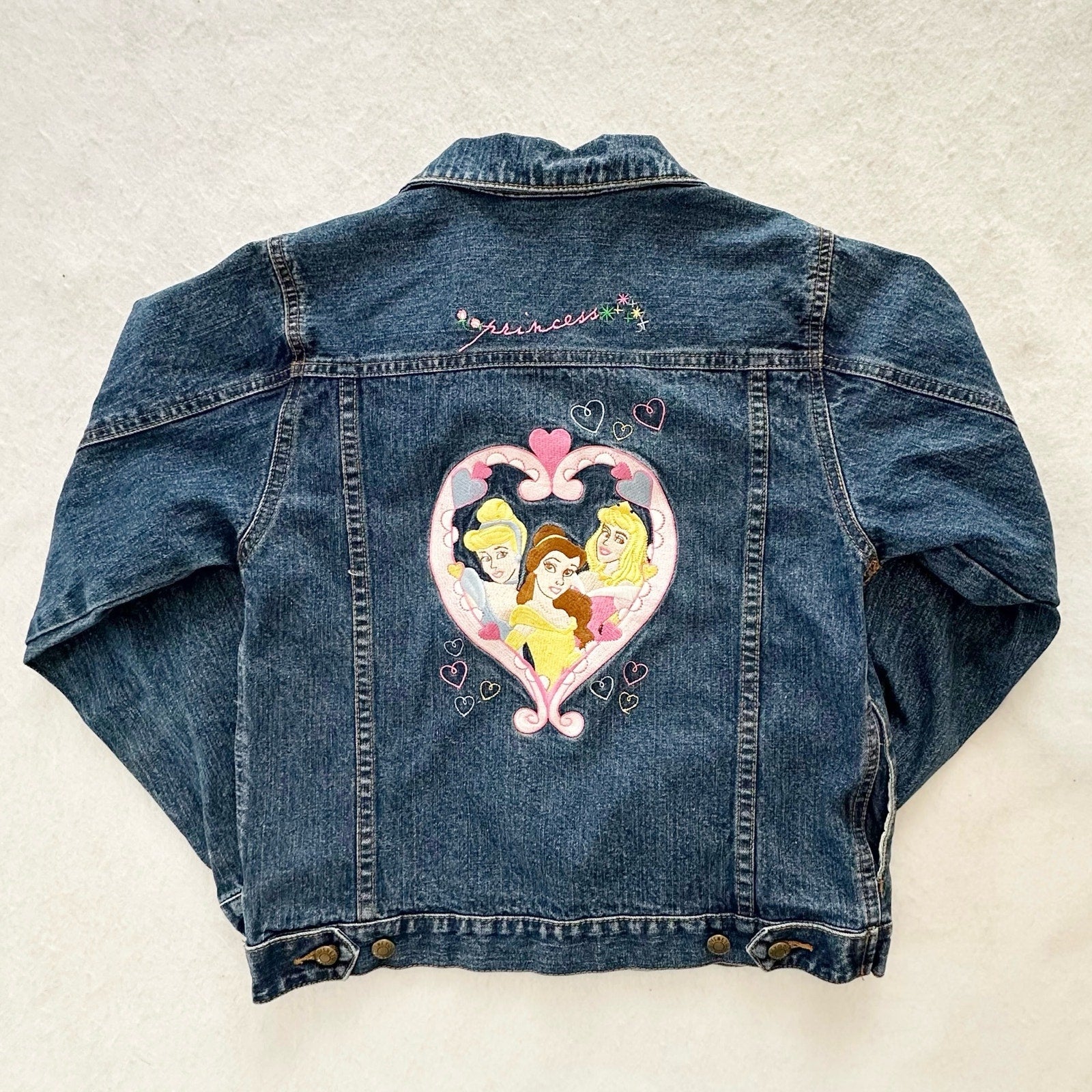 Vintage online Disney embroidered denim jacket