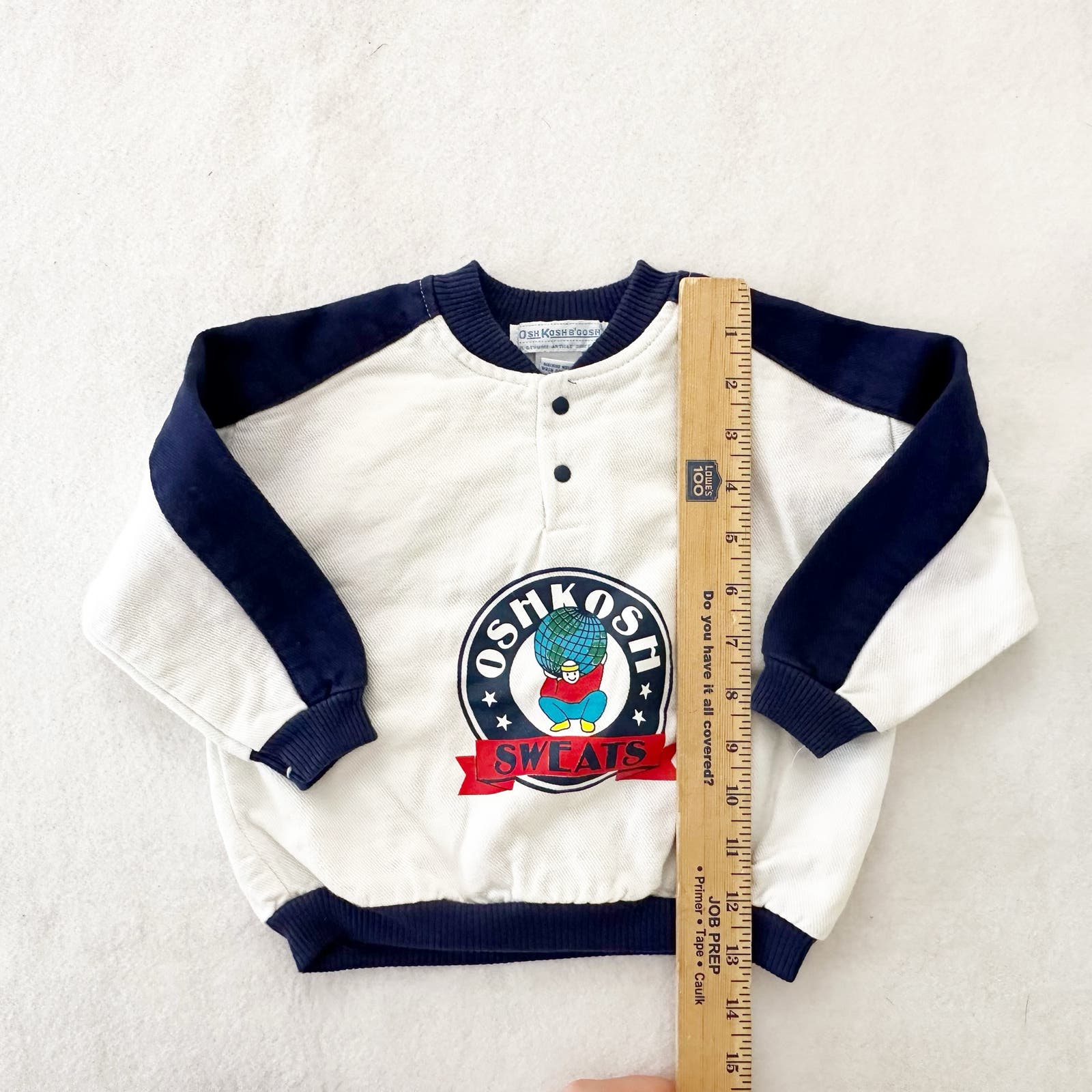 Vintage OshKosh Sweats Planet Sweatshirt: 24m - Yellow Clover Vintage Kids Clothes