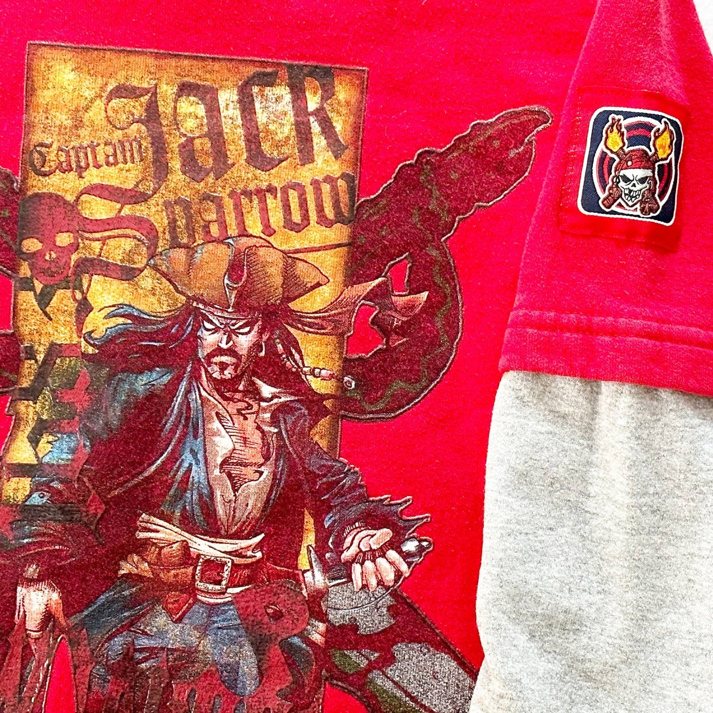 Y2K Pirates of the Caribbean Sweatshirt: 6y - Yellow Clover Vintage Kids Clothes