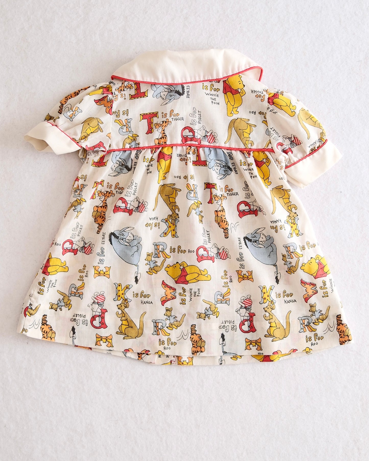 Vintage Sears Winnie the Pooh ABCs Girls Dress