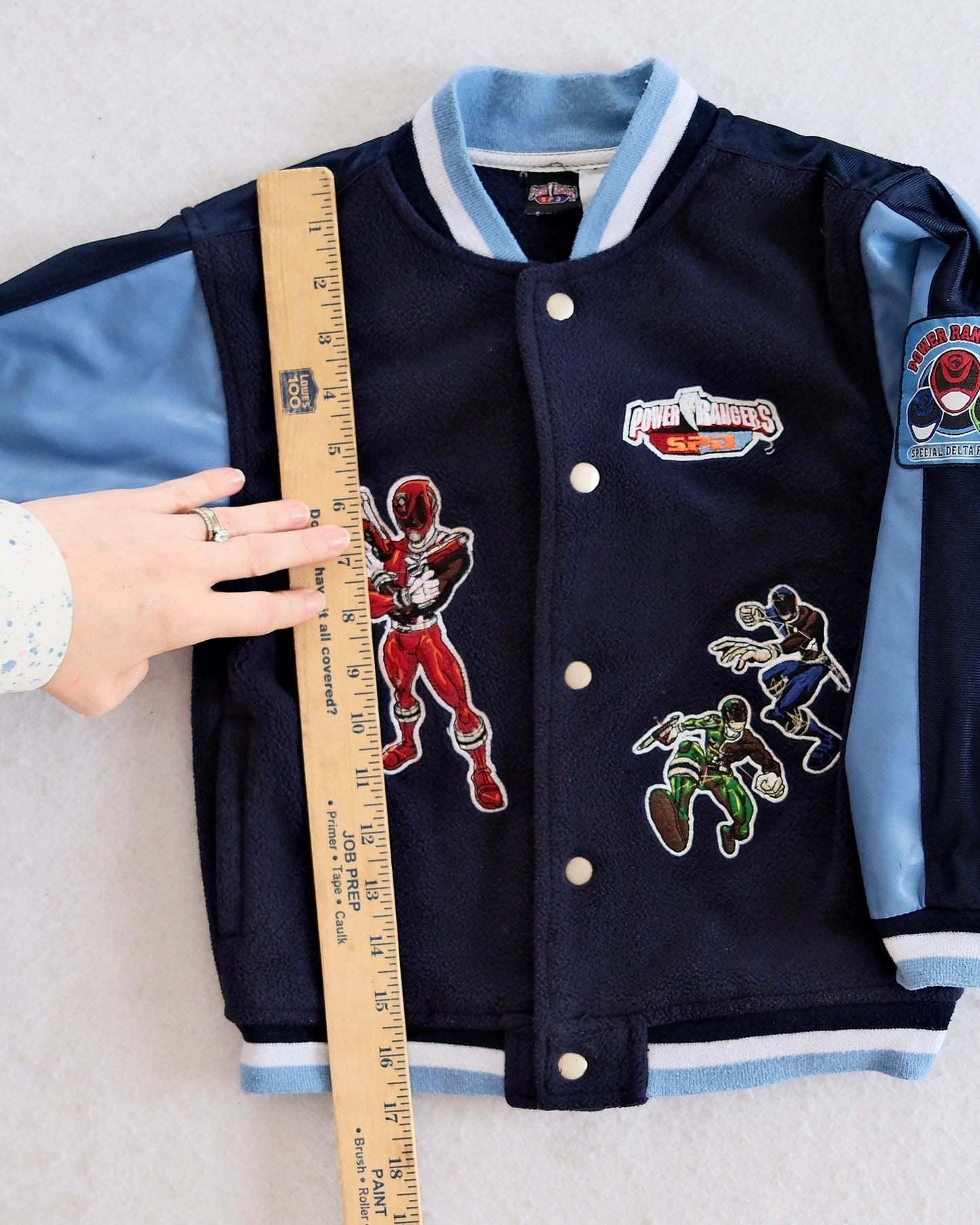 Vintage Power Rangers Blur Varsity Jacket: 5T