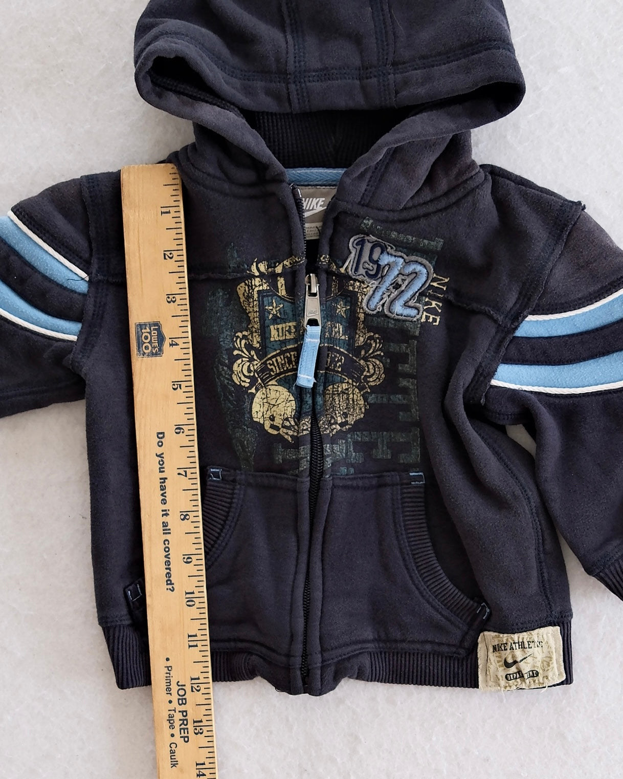 Y2K Nike Charcoal Blue Graphic Sweatshirt: 18m