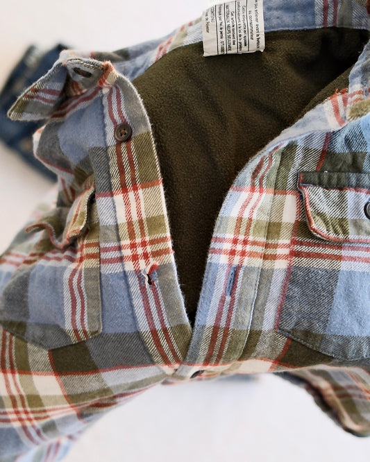 Y2K Gymboree Plaid Flannel Shirt, Jeans (2T) & Bear Hat (3-4y)