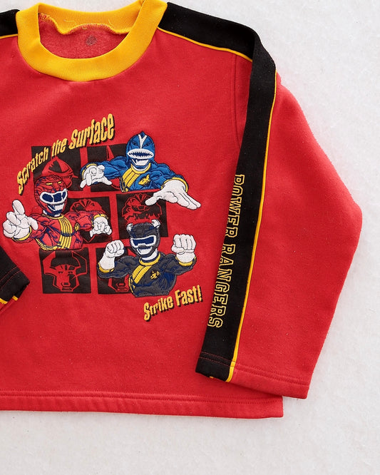 Y2K Power Rangers Sweatshirt Top: 4T?