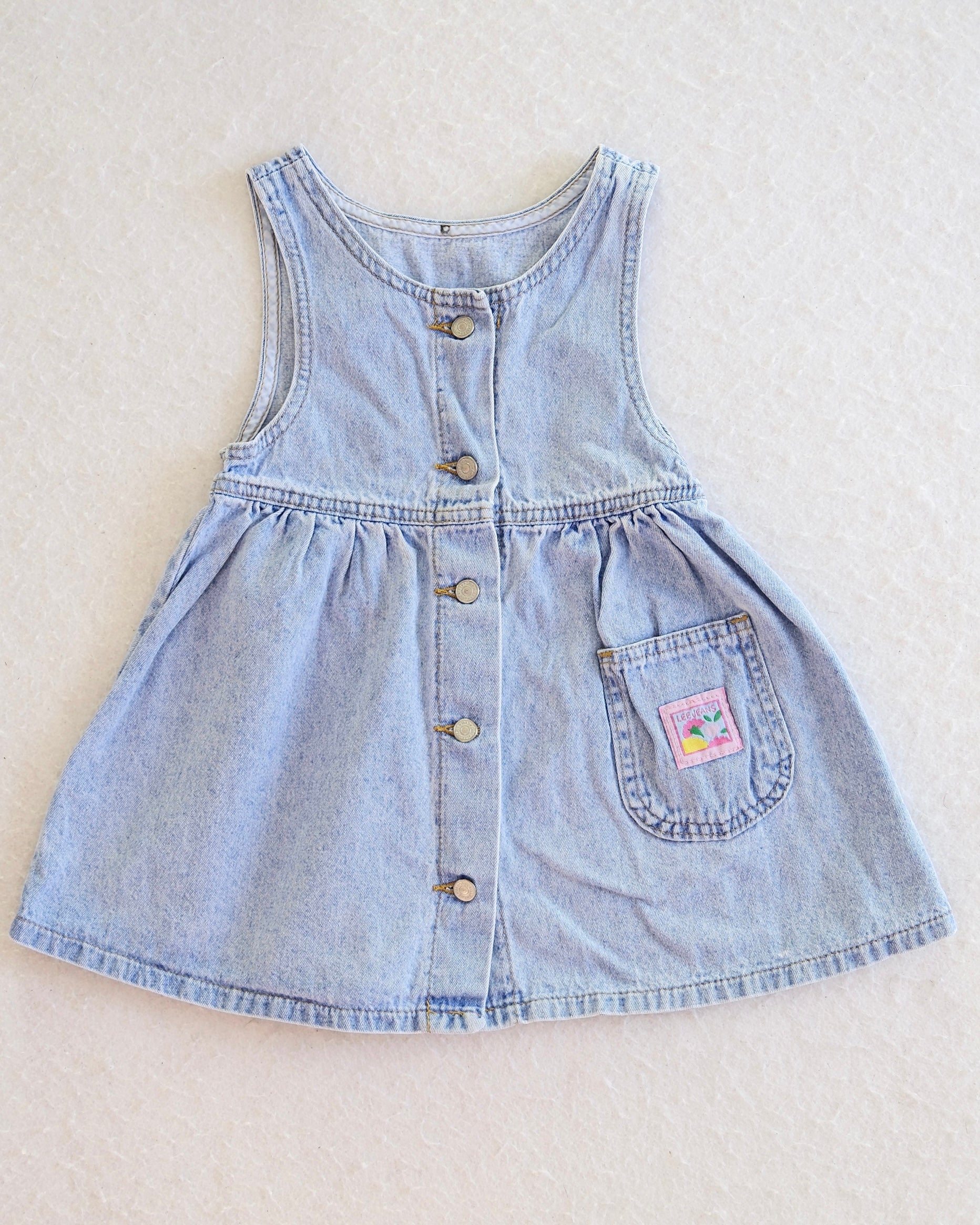 denim dress 4t Girls Denim And Lace Dress 4T