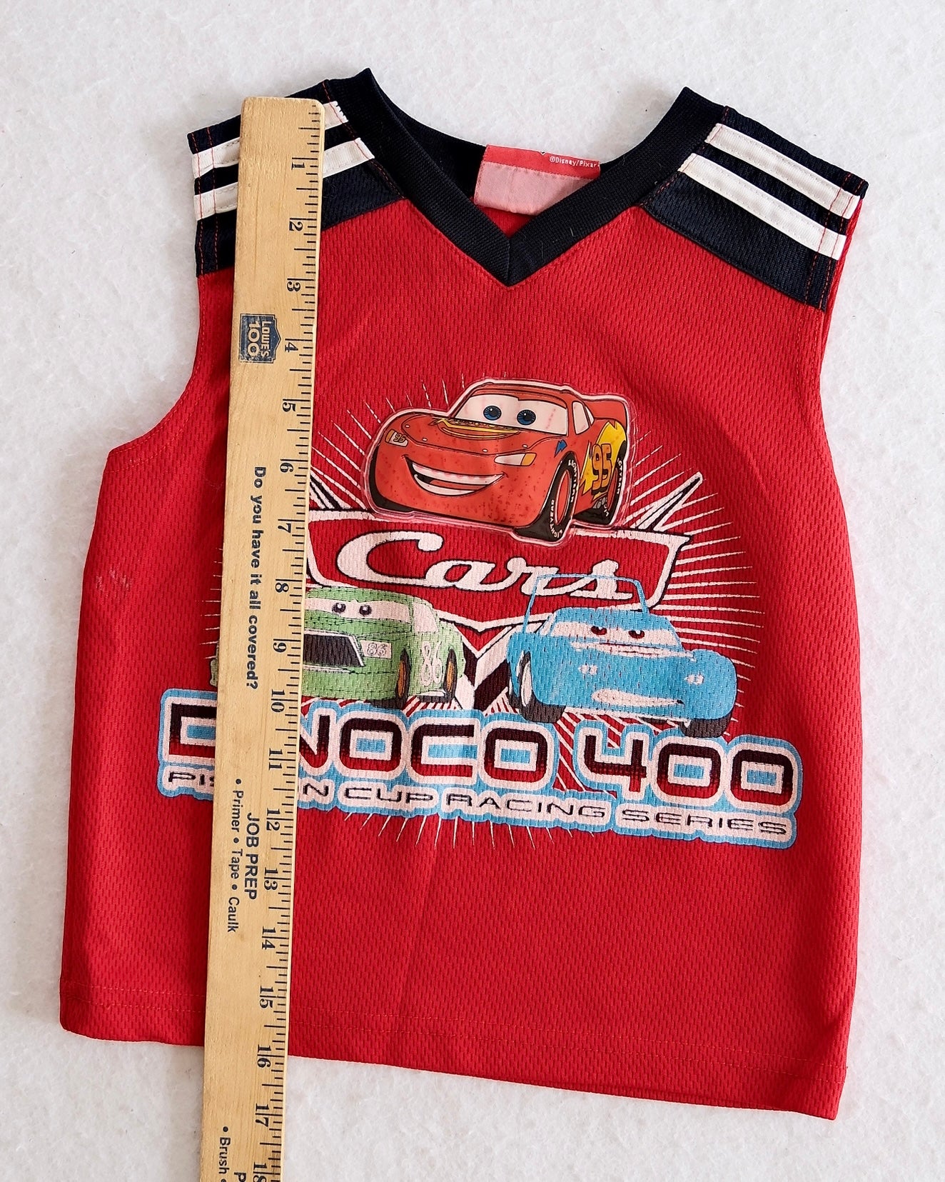 Y2K Disney Pixar Cars DinoCo 400 Red Toddler Tank: 4T?