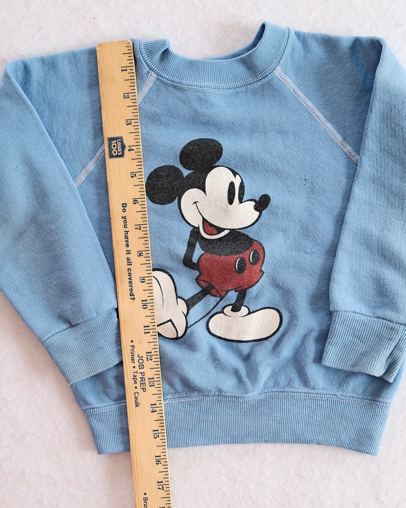 Vintage Disney Fashions Mickey Mouse Blue Kids Sweatshirt: 6y?