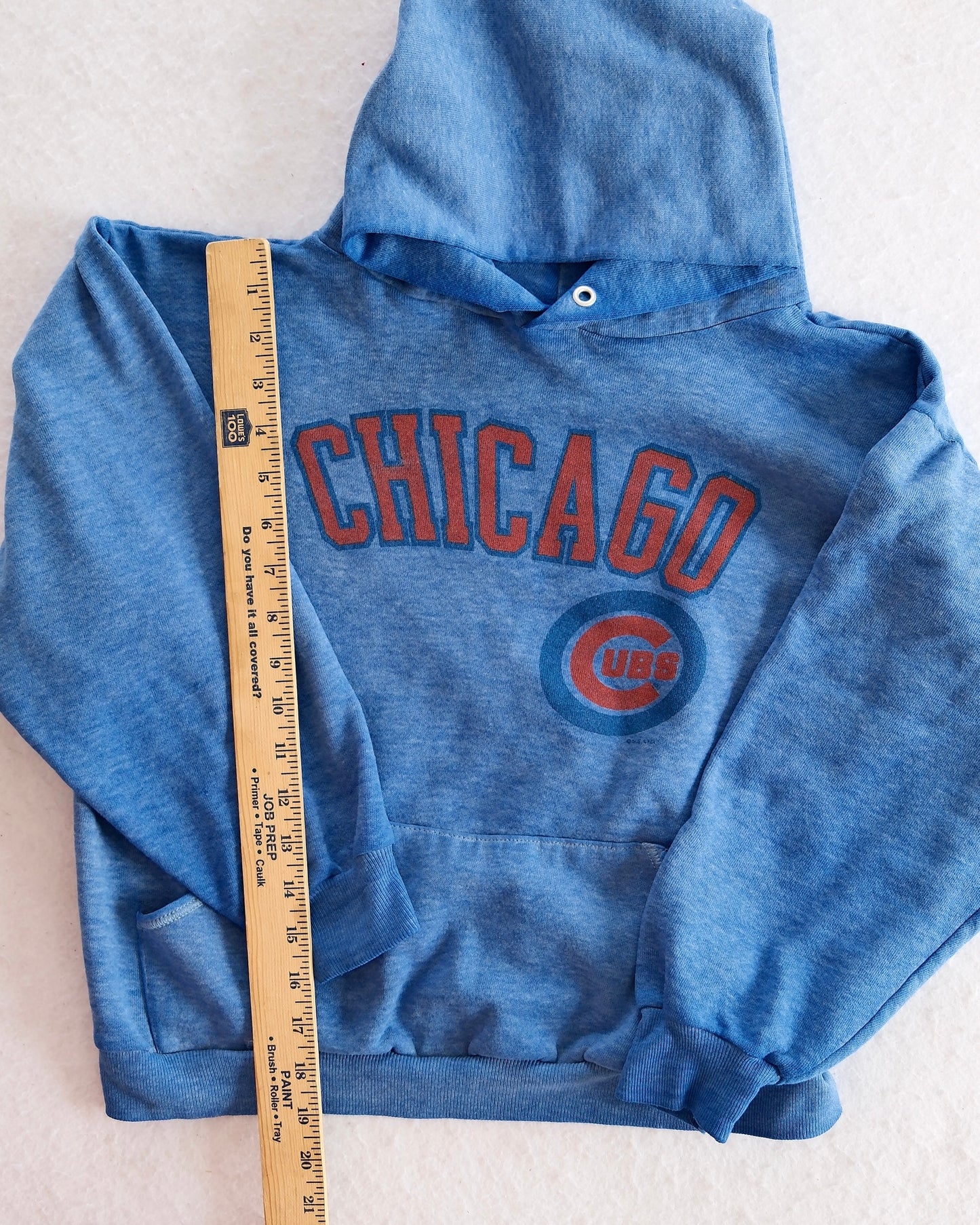 Vintage Chicago Cubs Blue Youth Hoodie: 12y?