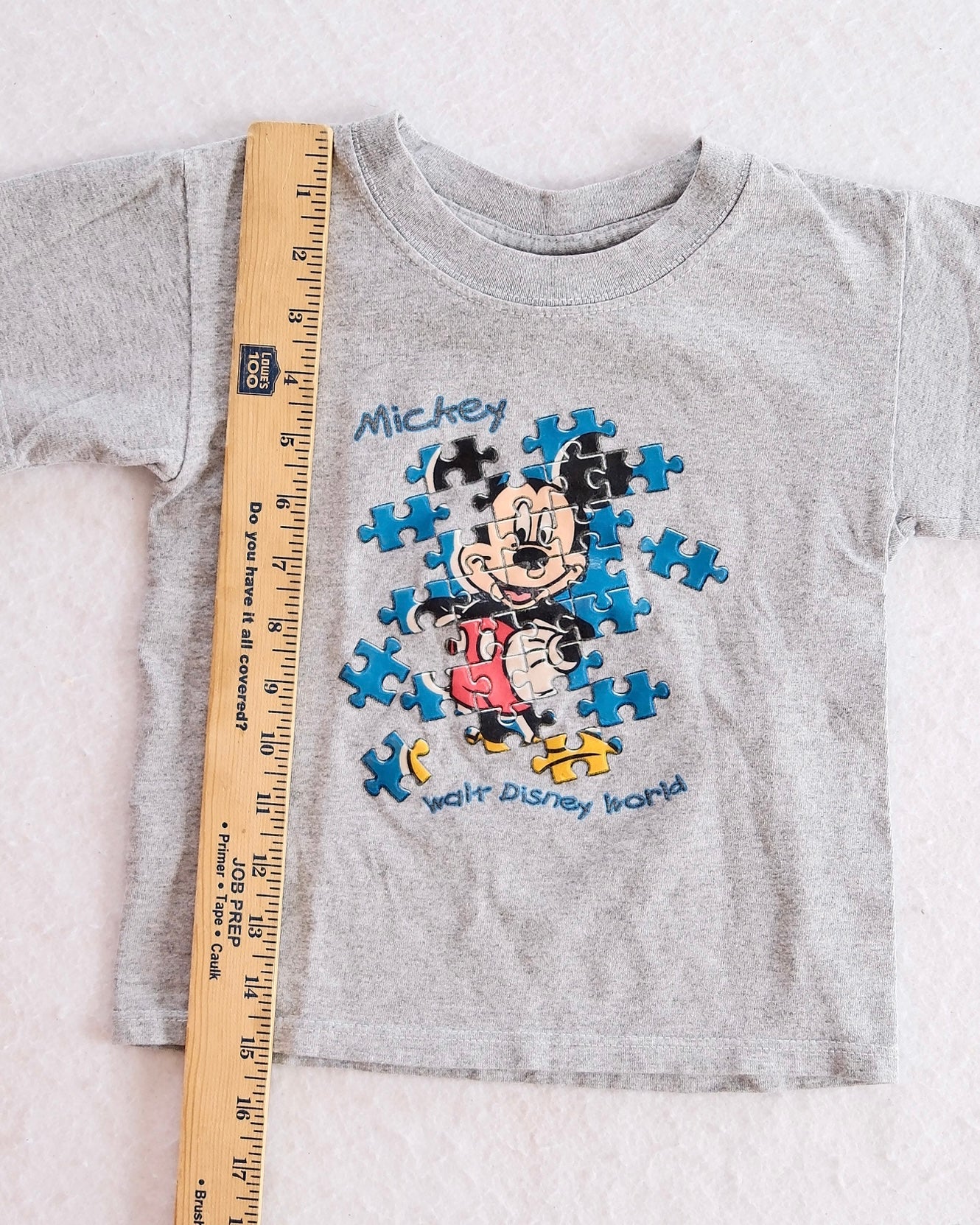 Vintage Walt Disney World Mickey Puzzle Toddler T-Shirt: 2T