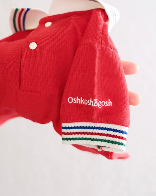 Vintage OshKosh B'Gosh Toddler Red Polo Shirt: Size 2T