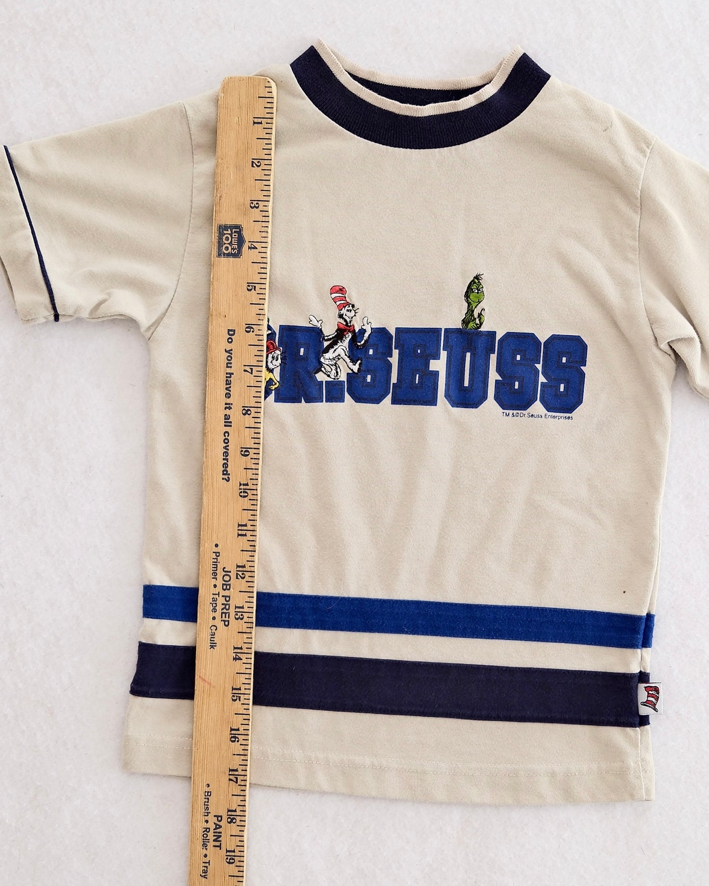 Vintage Dr. Seuss Embroidered Ringer Tee: 6y?
