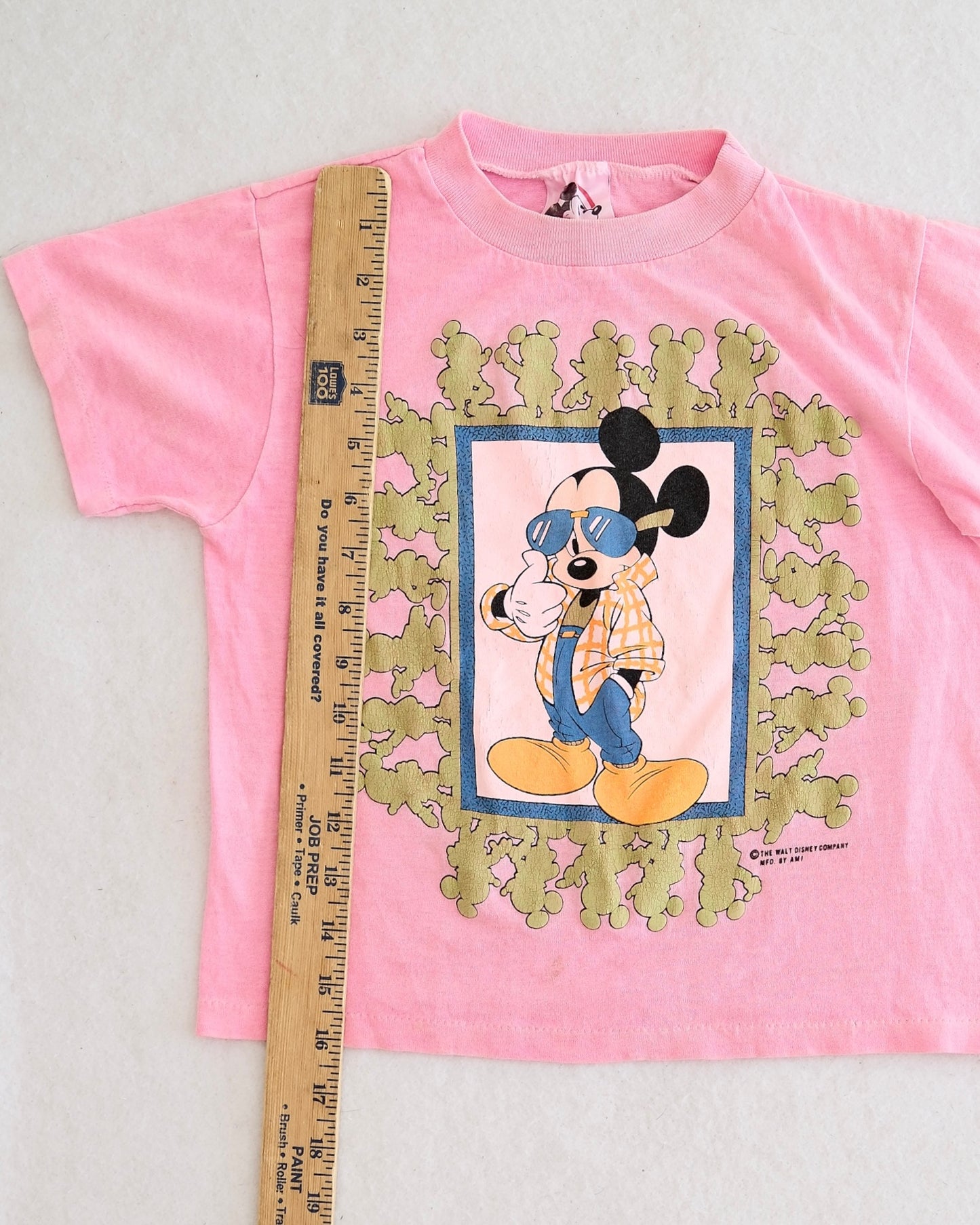 Vintage Disney Pink Mickey Sunglasses Tee: Size 5/6