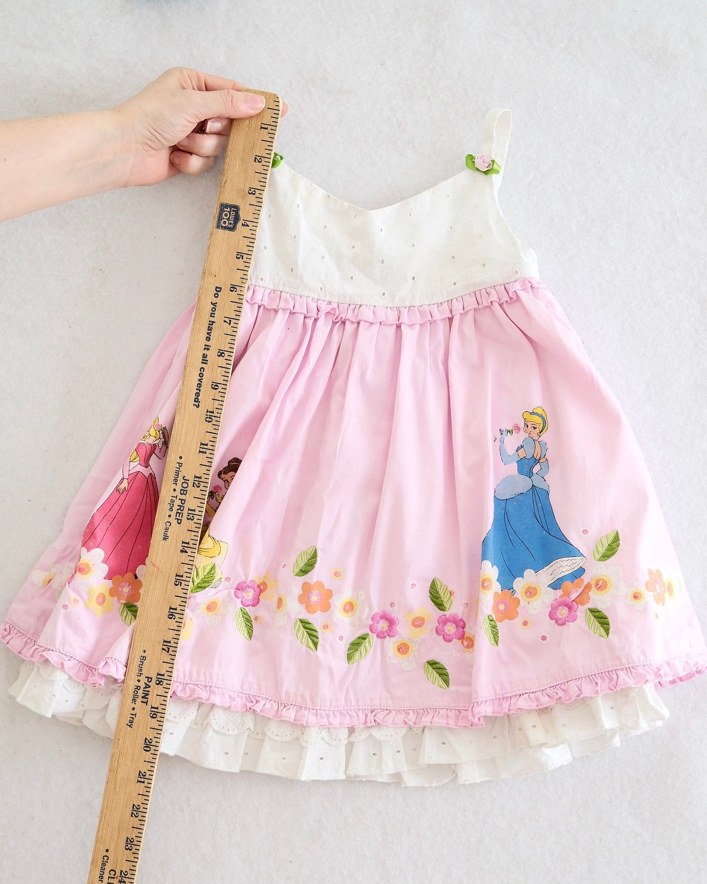 Y2K Disney Princess Eyelet Party Dress: 4T