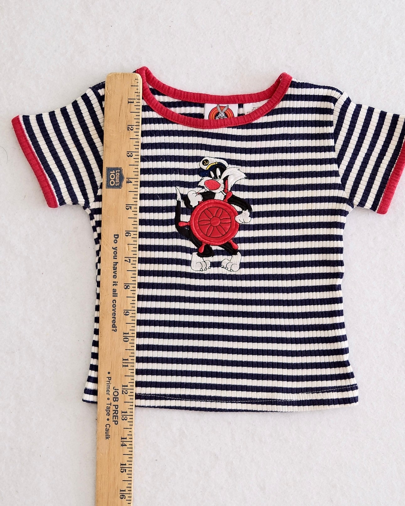 Vintage Looney Tunes Sylvester Sailor Ribbed Tee: 24m?