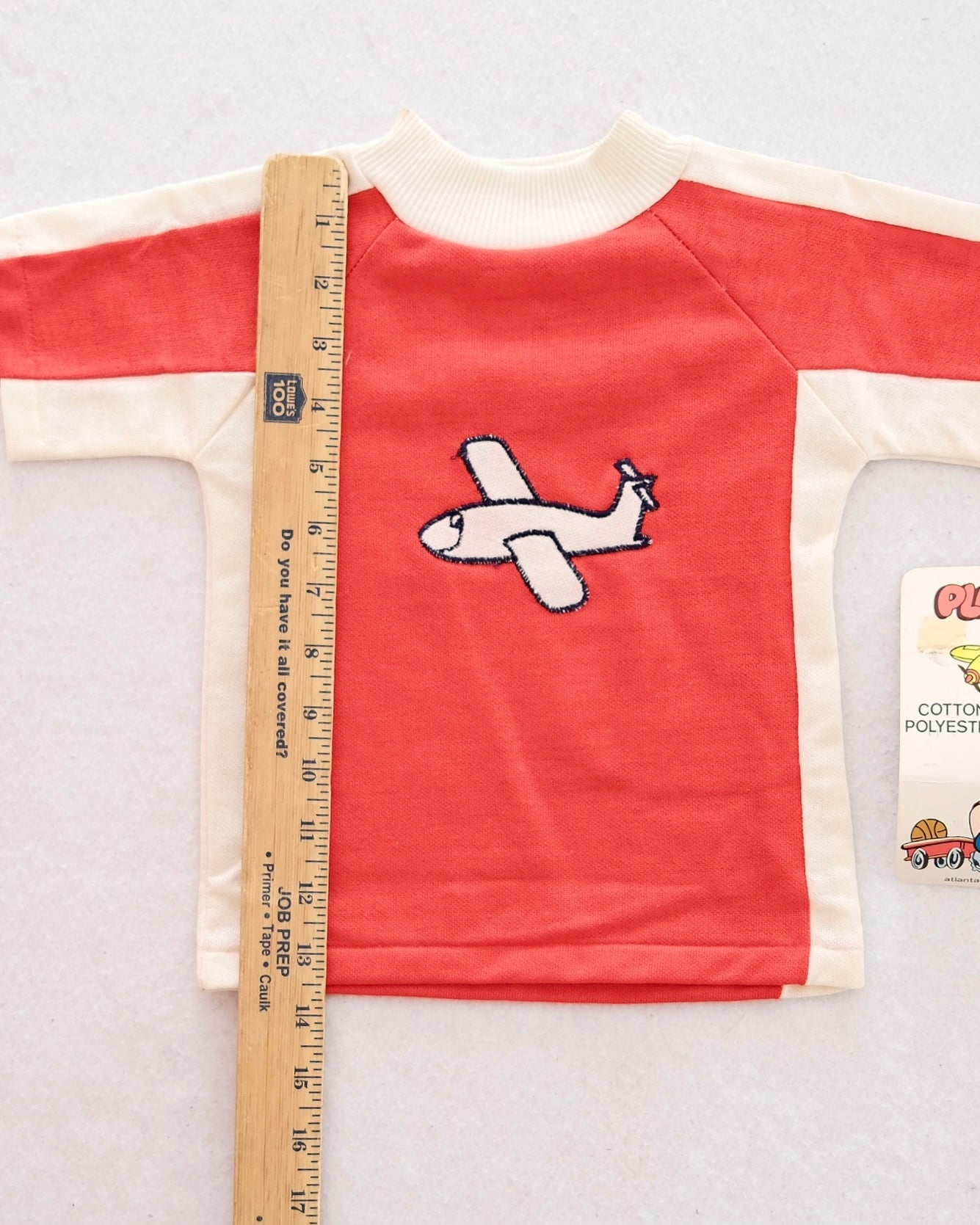 Vintage Play Pals Atlanta Toddler Airplane Shirt and Pants Set: Size 2T