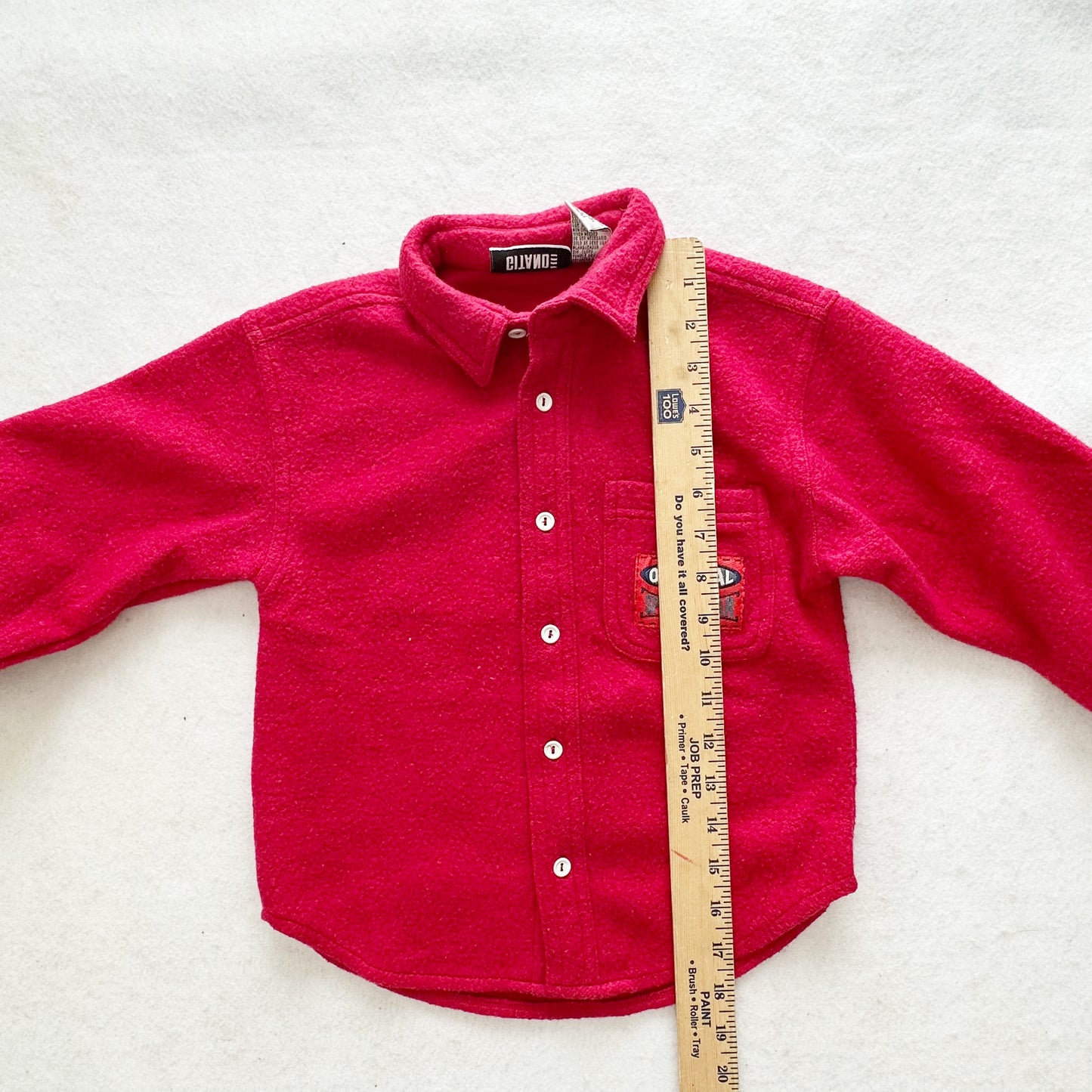 Vintage Gitano Original Team Sports Wear Fleece Shirt Jacket: 6y - Yellow Clover Vintage Kids Clothes