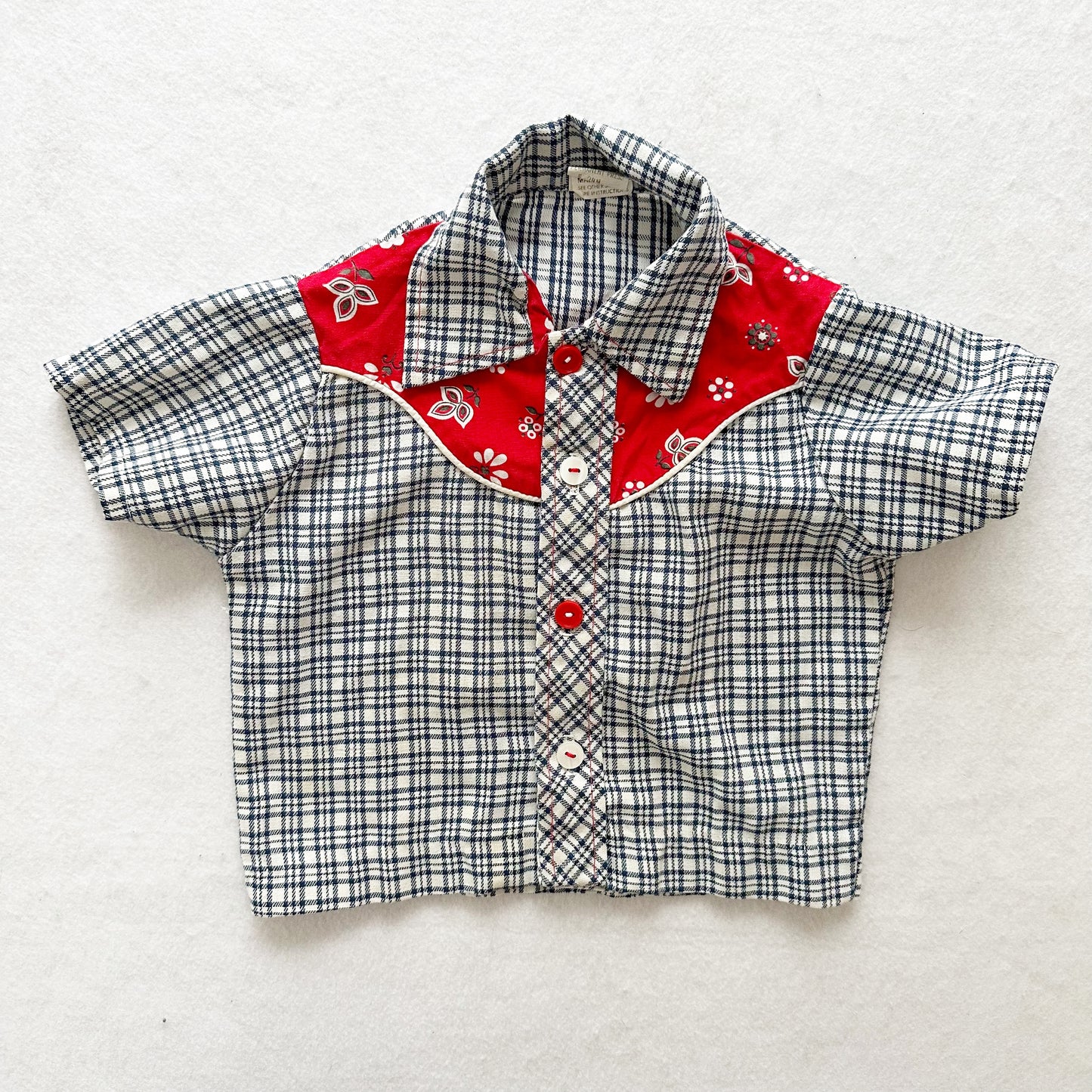 Vintage Toddler Western Shirt: 24m - Yellow Clover Vintage Kids Clothes