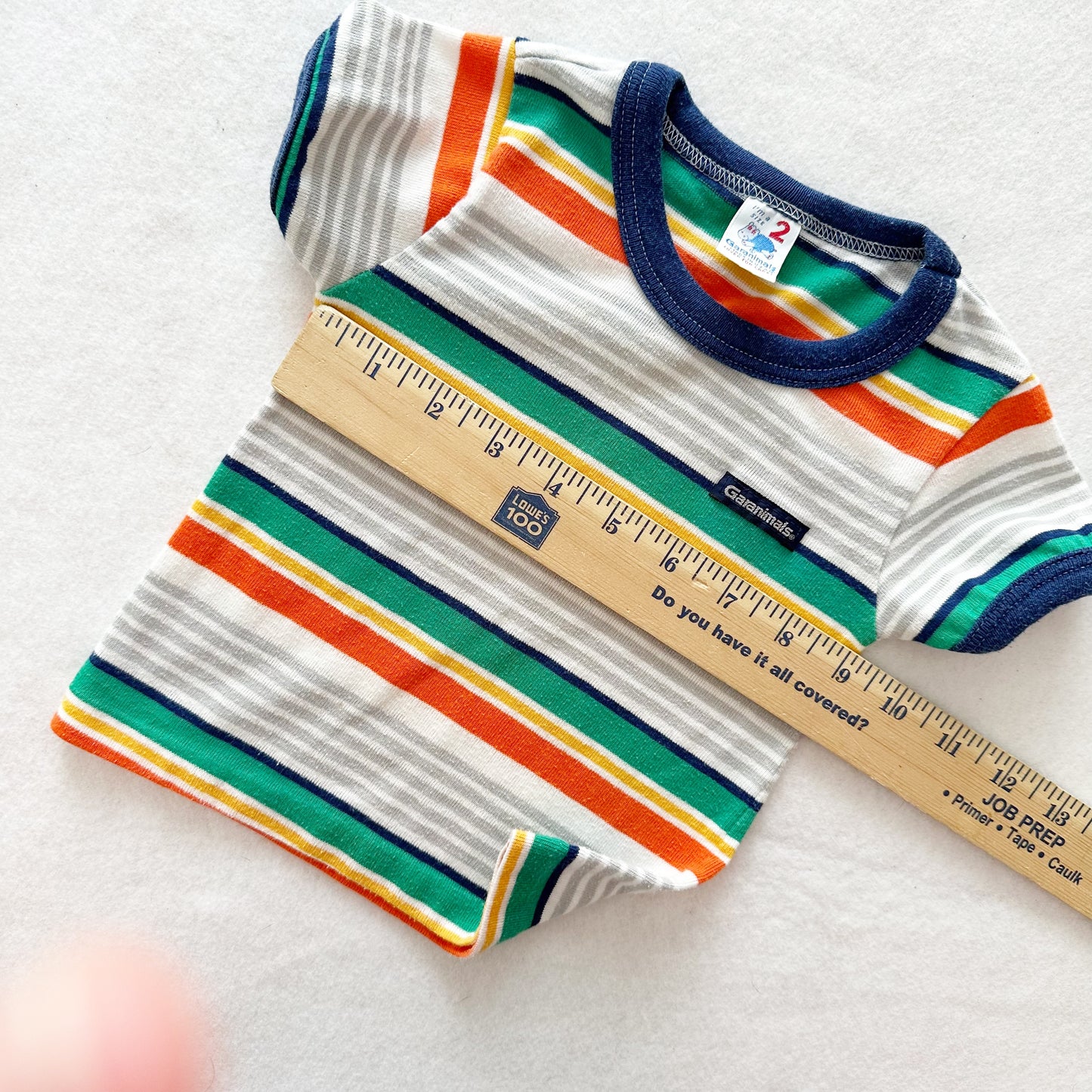 Vintage Garanimals Striped Ringer Tee: 18/24m? - Yellow Clover Vintage Kids Clothes