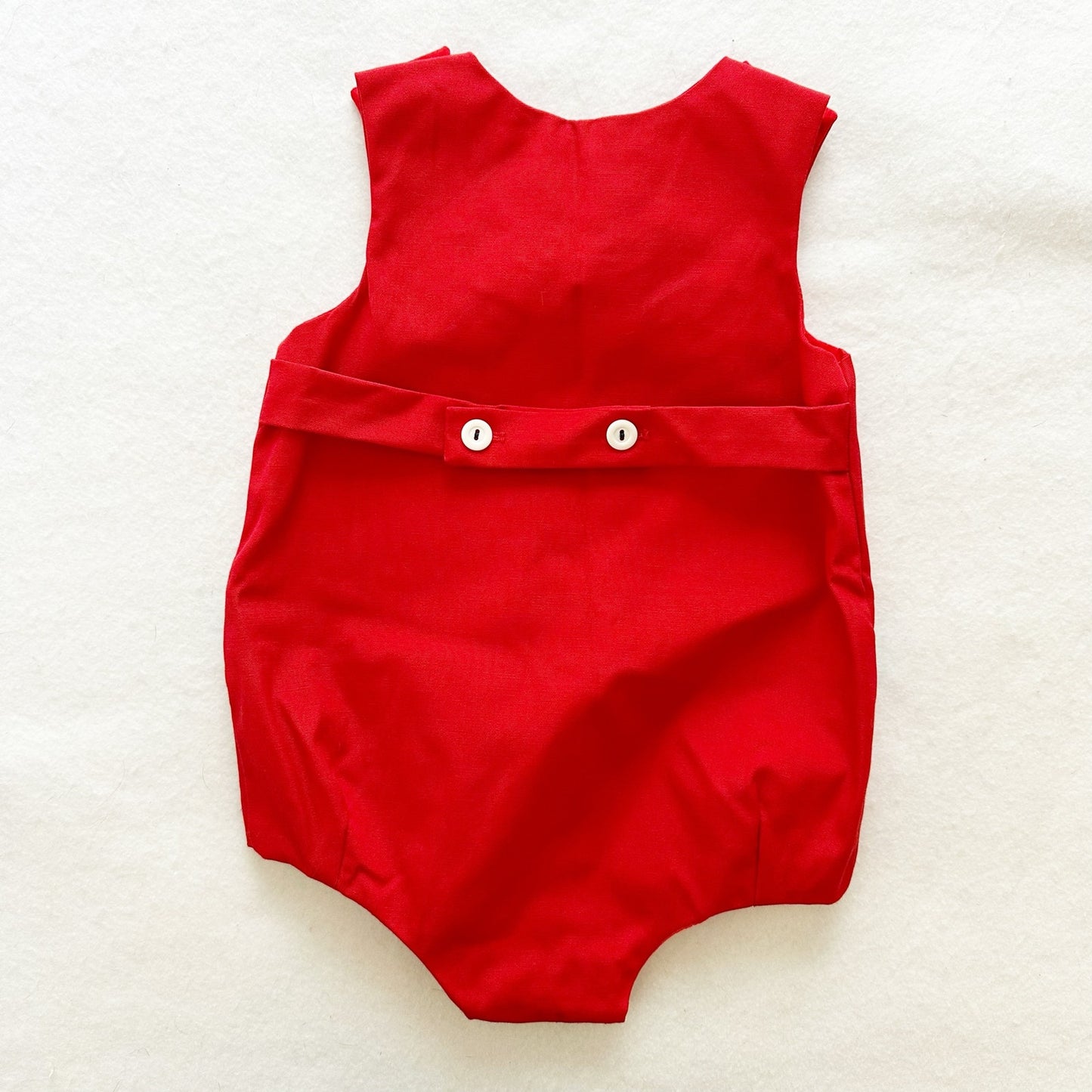 Vintage Chocolate Soup Fishing for Stars Appliqué Romper: 24m - Yellow Clover Vintage Kids Clothes