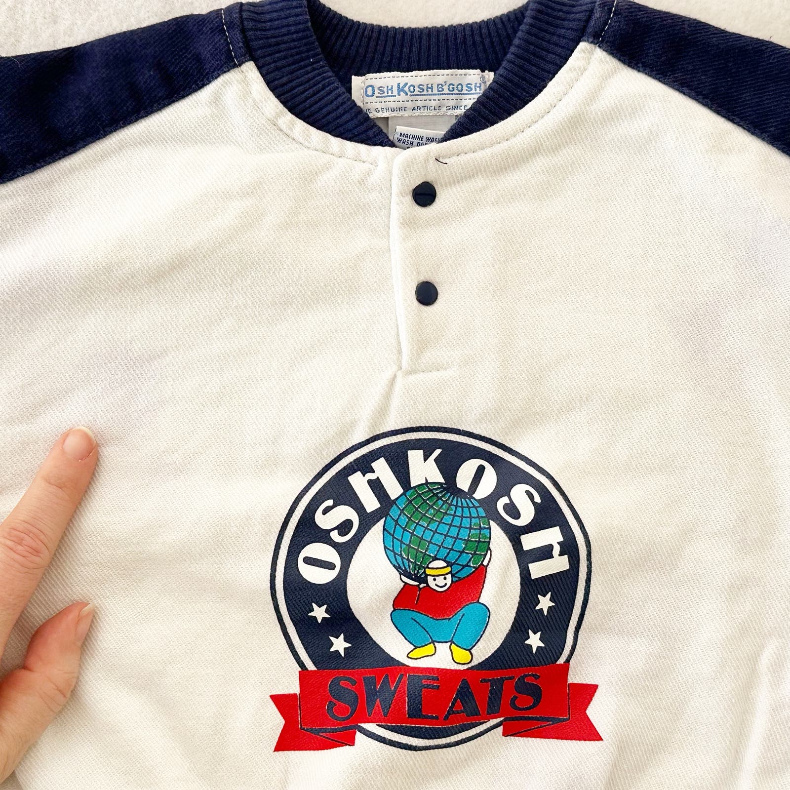 Vintage OshKosh Sweats Planet Sweatshirt: 24m - Yellow Clover Vintage Kids Clothes