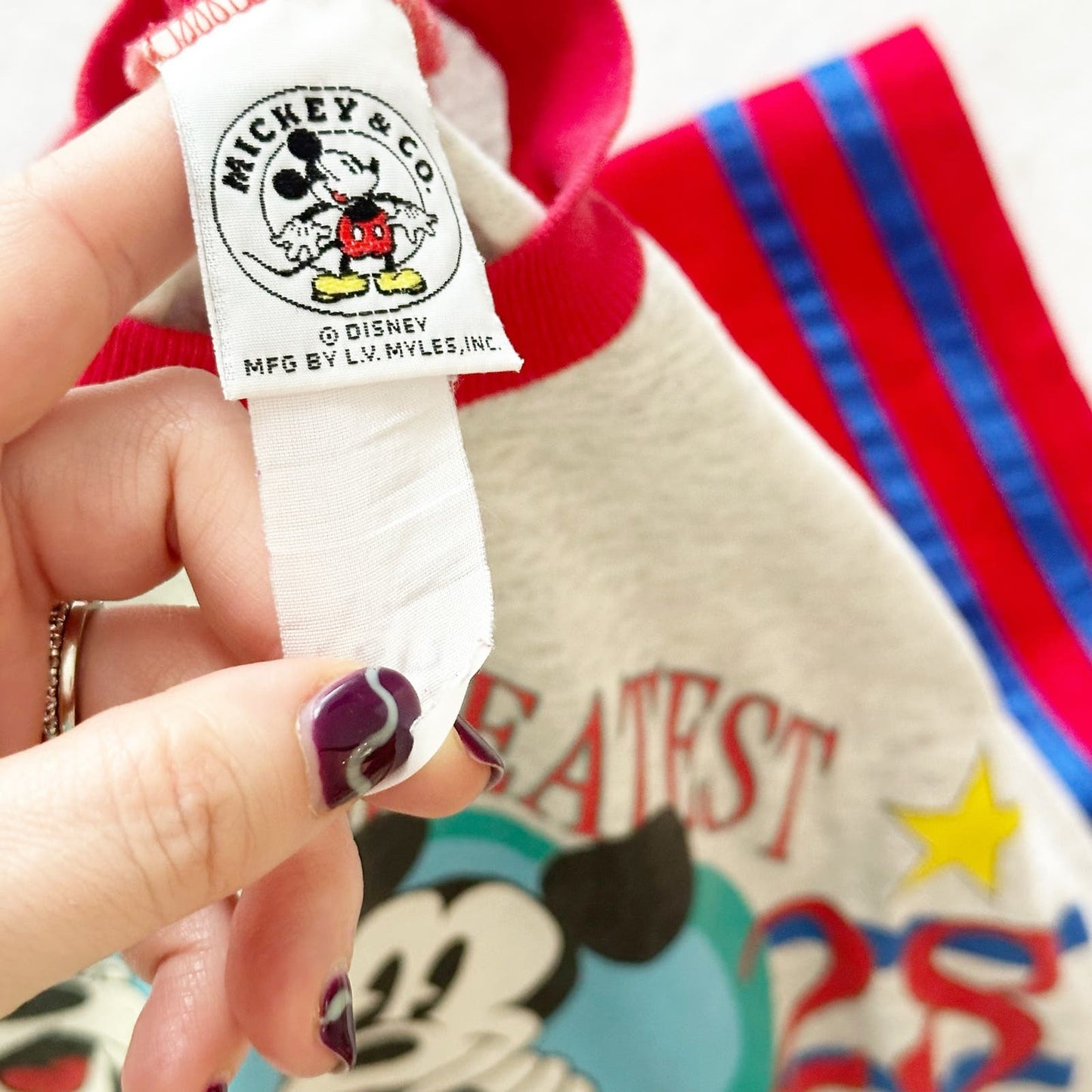 Vintage Mickey & Co. Greatest Heroes Tee: 10y? - Yellow Clover Vintage Kids Clothes