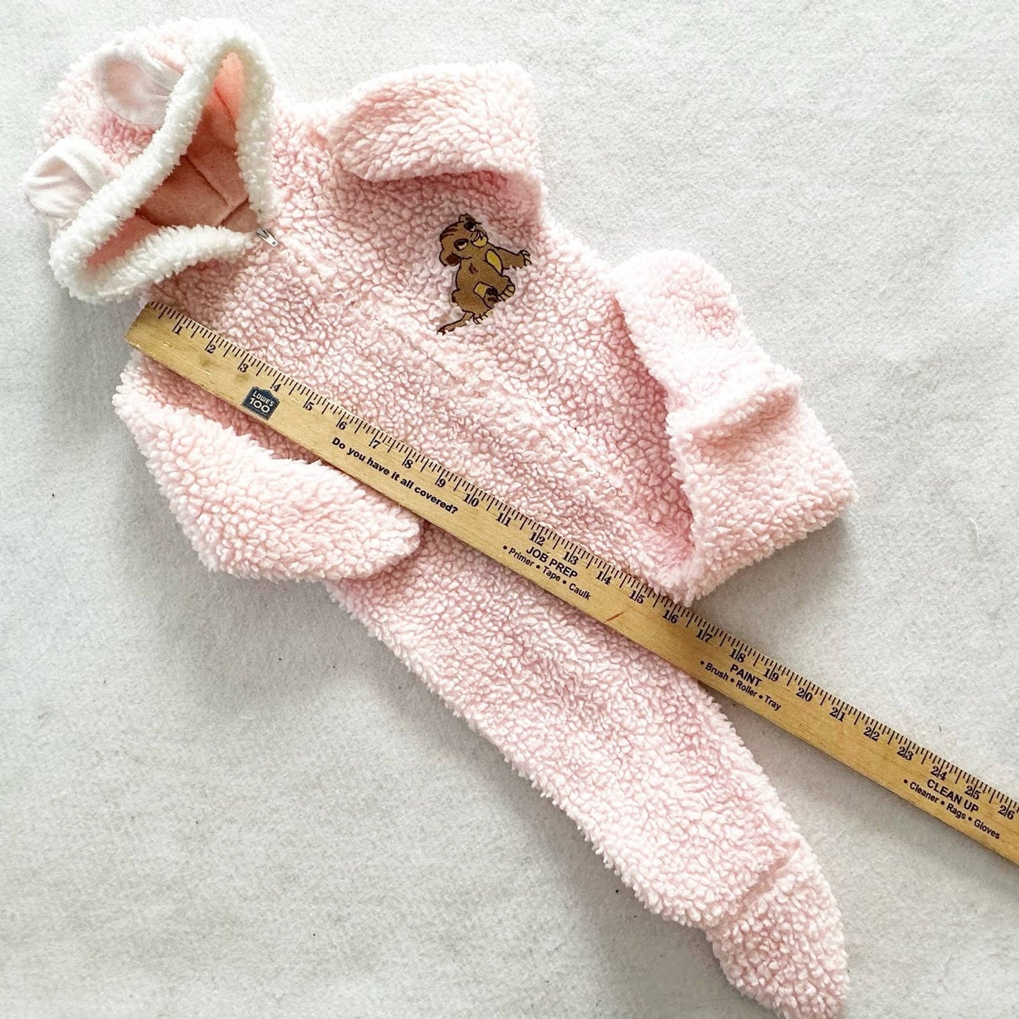 Vintage Disney Lion King Baby Simba Pink Sherpa Fleece Bunting: 12m? - Yellow Clover Vintage Kids Clothes