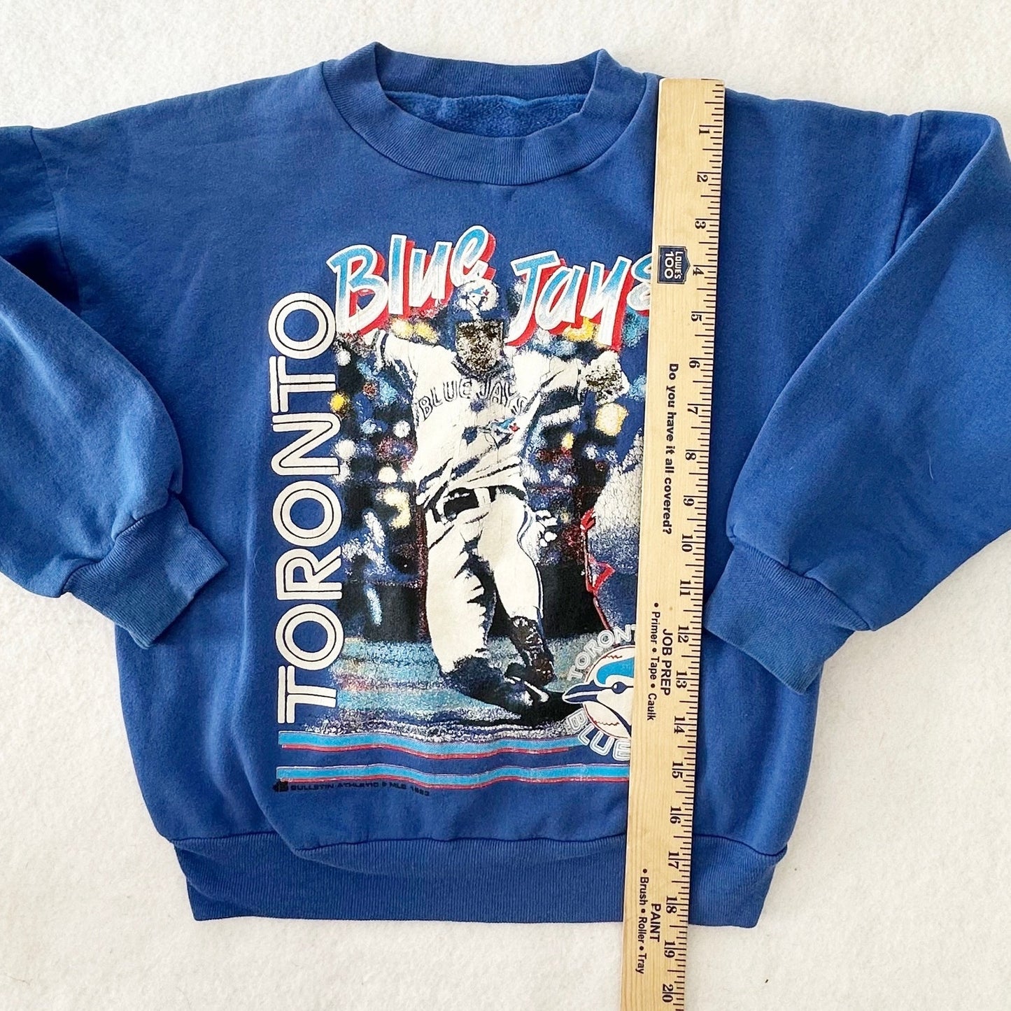 Vintage Toronto Blue Jays Graphic Crewneck Sweatshirt: 8y - Yellow Clover Vintage Kids Clothes