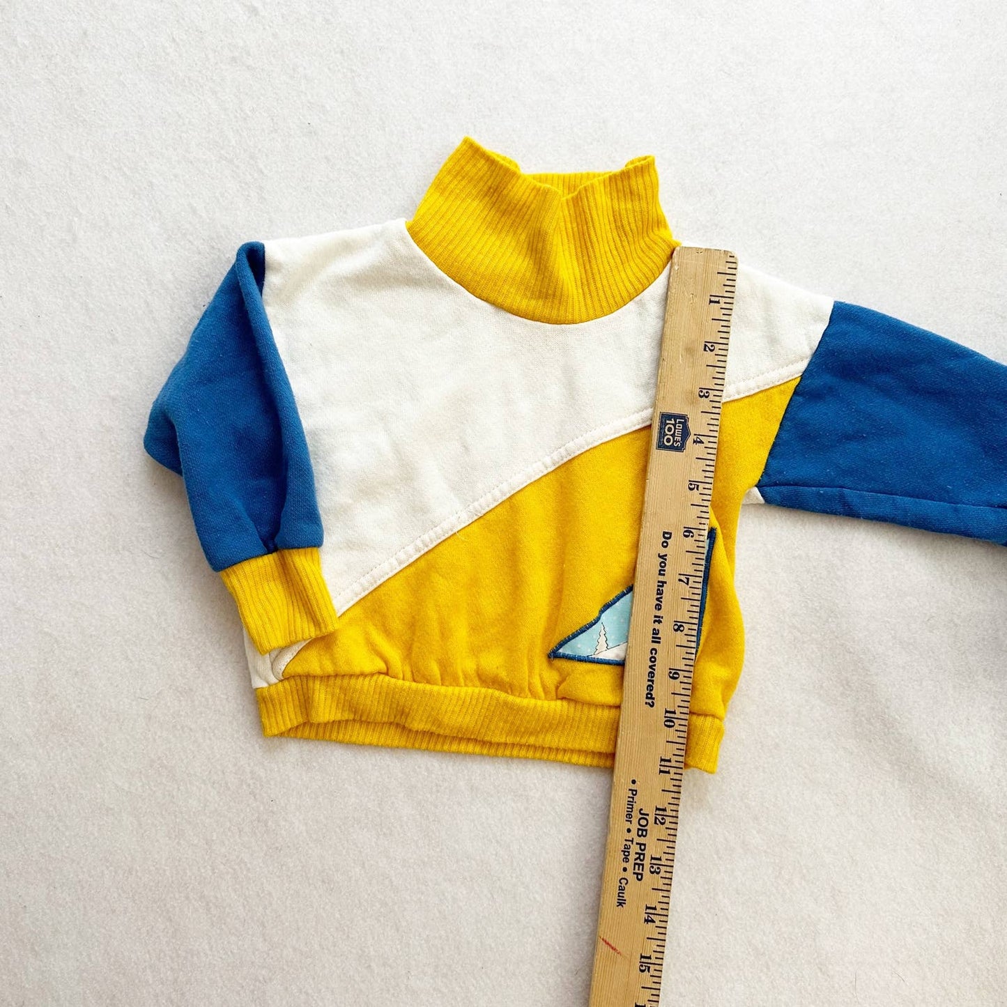 Vintage Camptown Ski Bear Sweatshirt Set: 24m? - Yellow Clover Vintage Kids Clothes