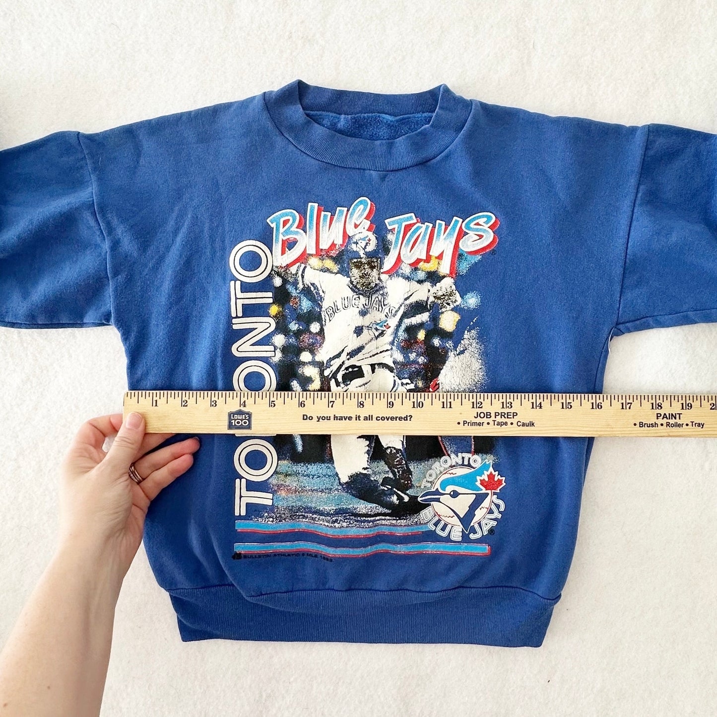 Vintage Toronto Blue Jays Graphic Crewneck Sweatshirt: 8y - Yellow Clover Vintage Kids Clothes