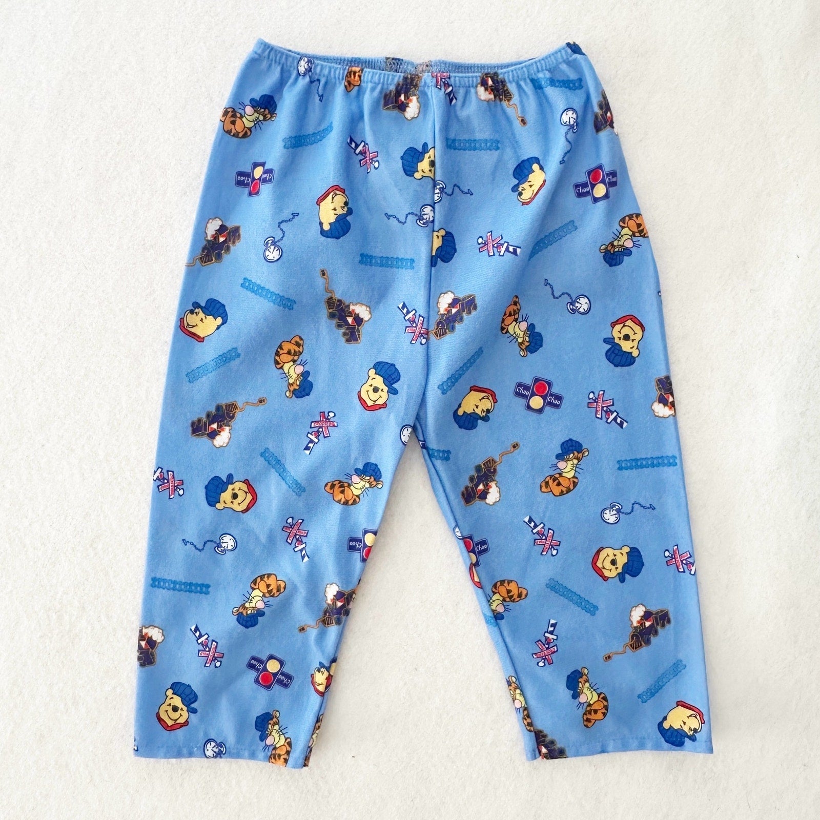 Y2K Disney Pooh Train Kids Pajama Pants