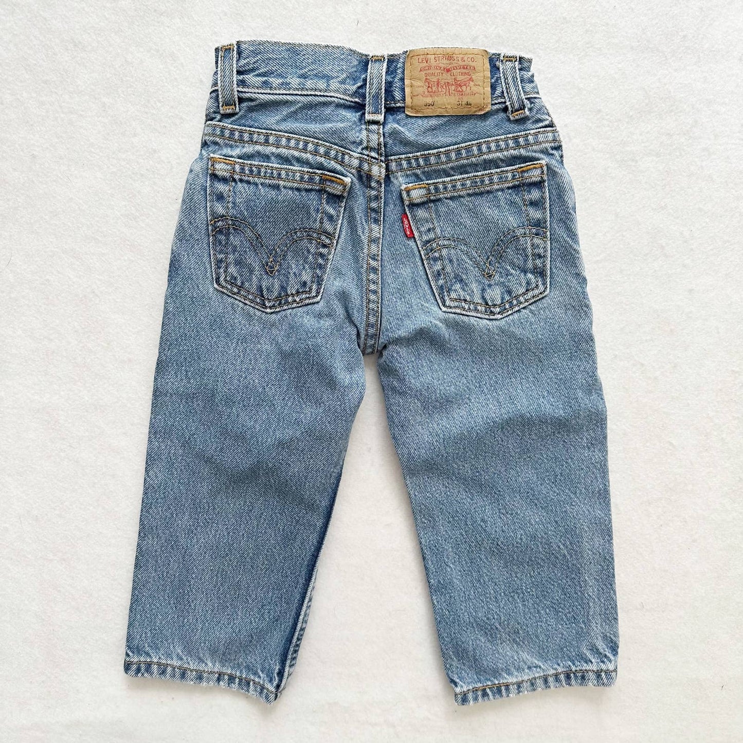 Y2K Levi’s 550 Medium Wash Jeans: 3T - Yellow Clover Vintage Kids Clothes